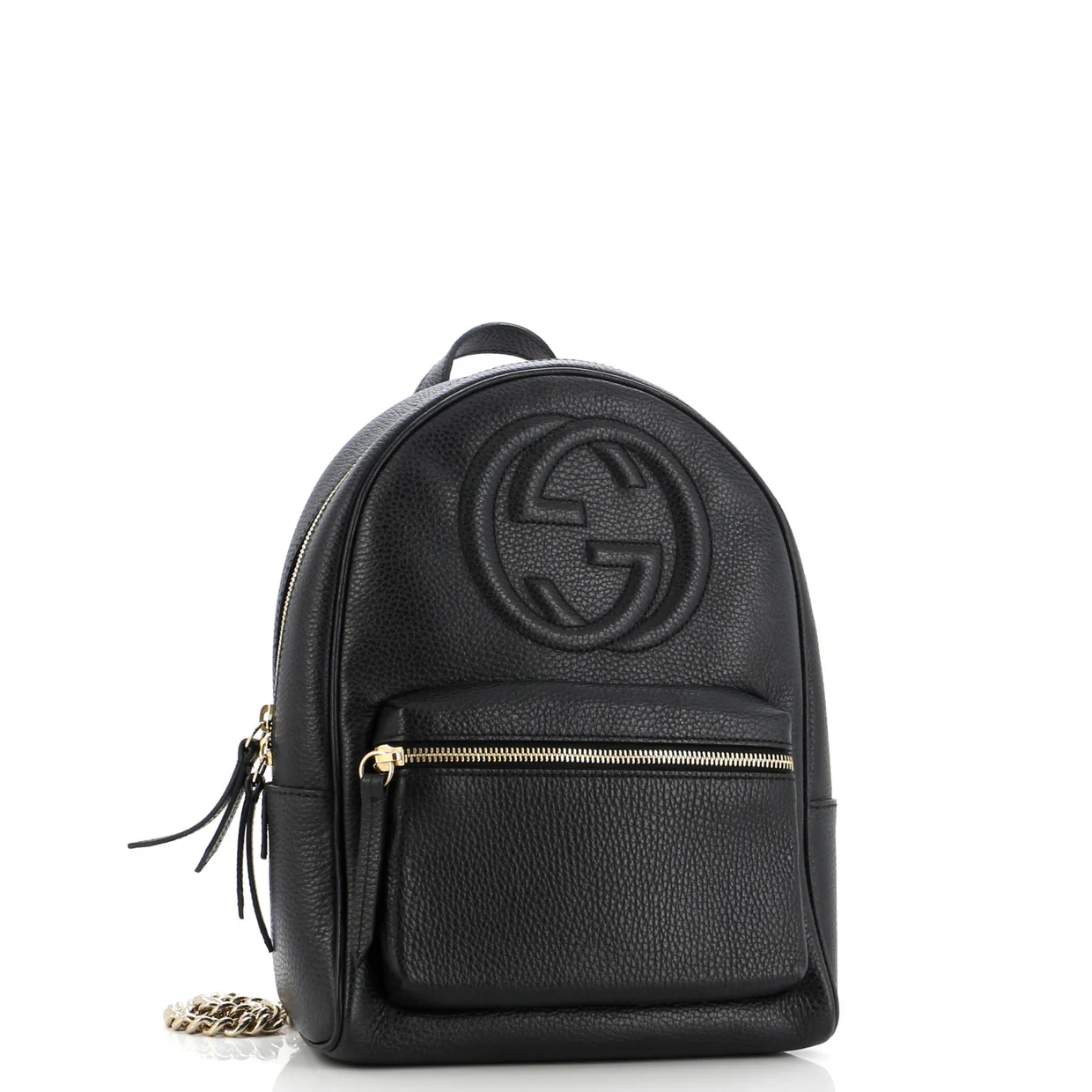 Soho Chain Backpack Leather - Deep Luxury