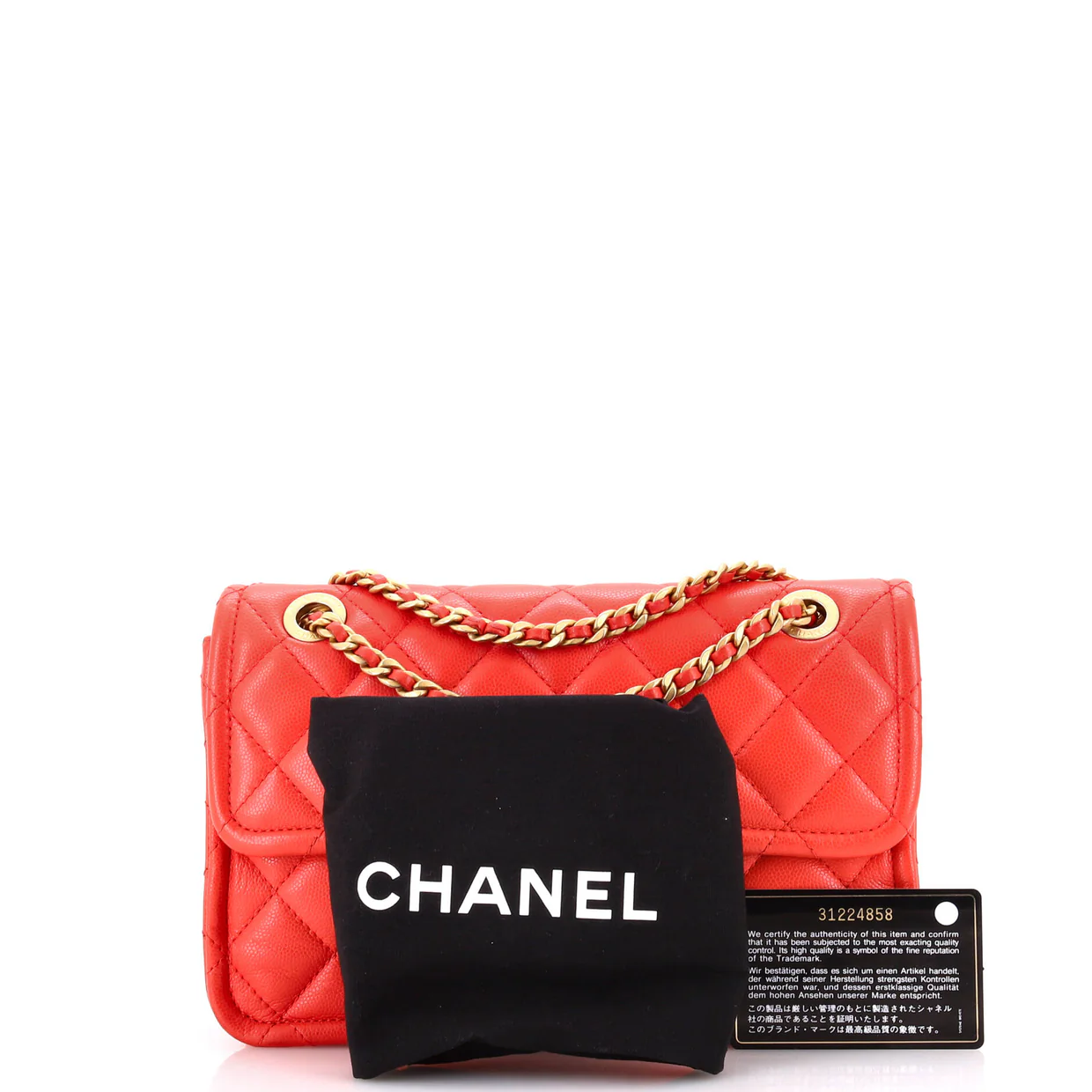 Sweet Classic Flap Bag Quilted Caviar Medium - Deep Luxury