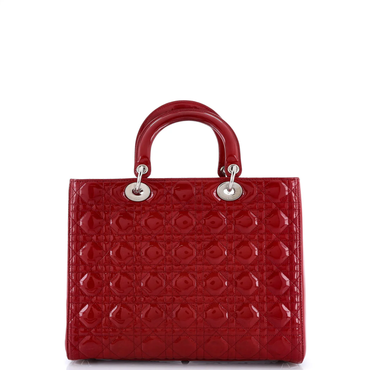 Lady Dior Bag Cannage Quilt Patent Large - Deep Luxury