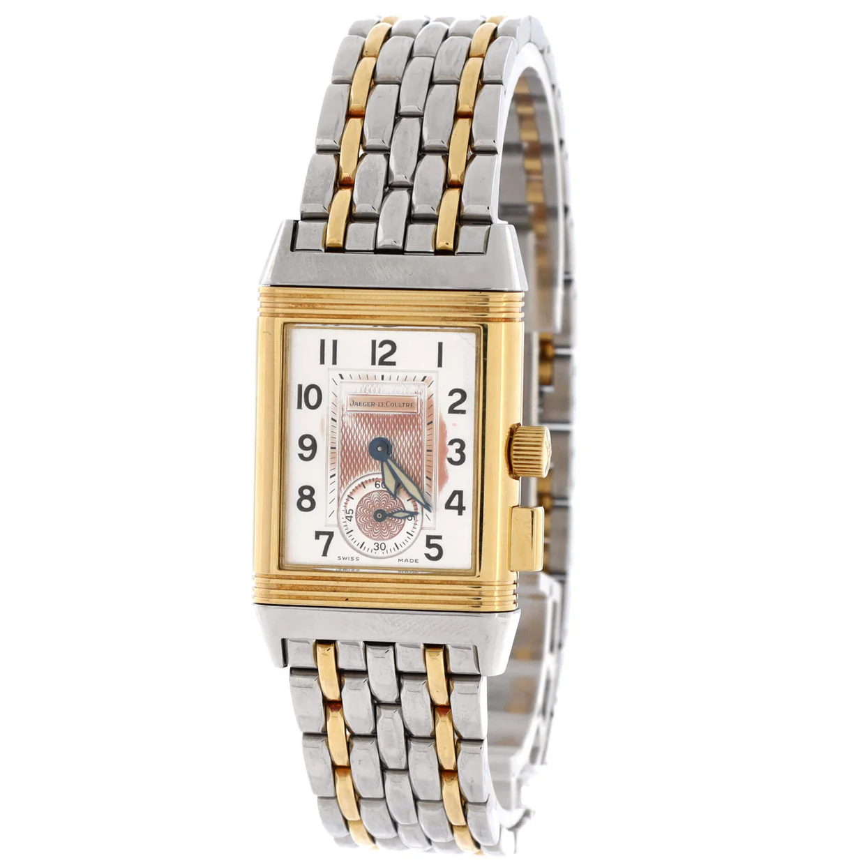 Reverso Grande Taille Manual Watch Stainless Steel and Yellow Gold 23 - Deep Luxury