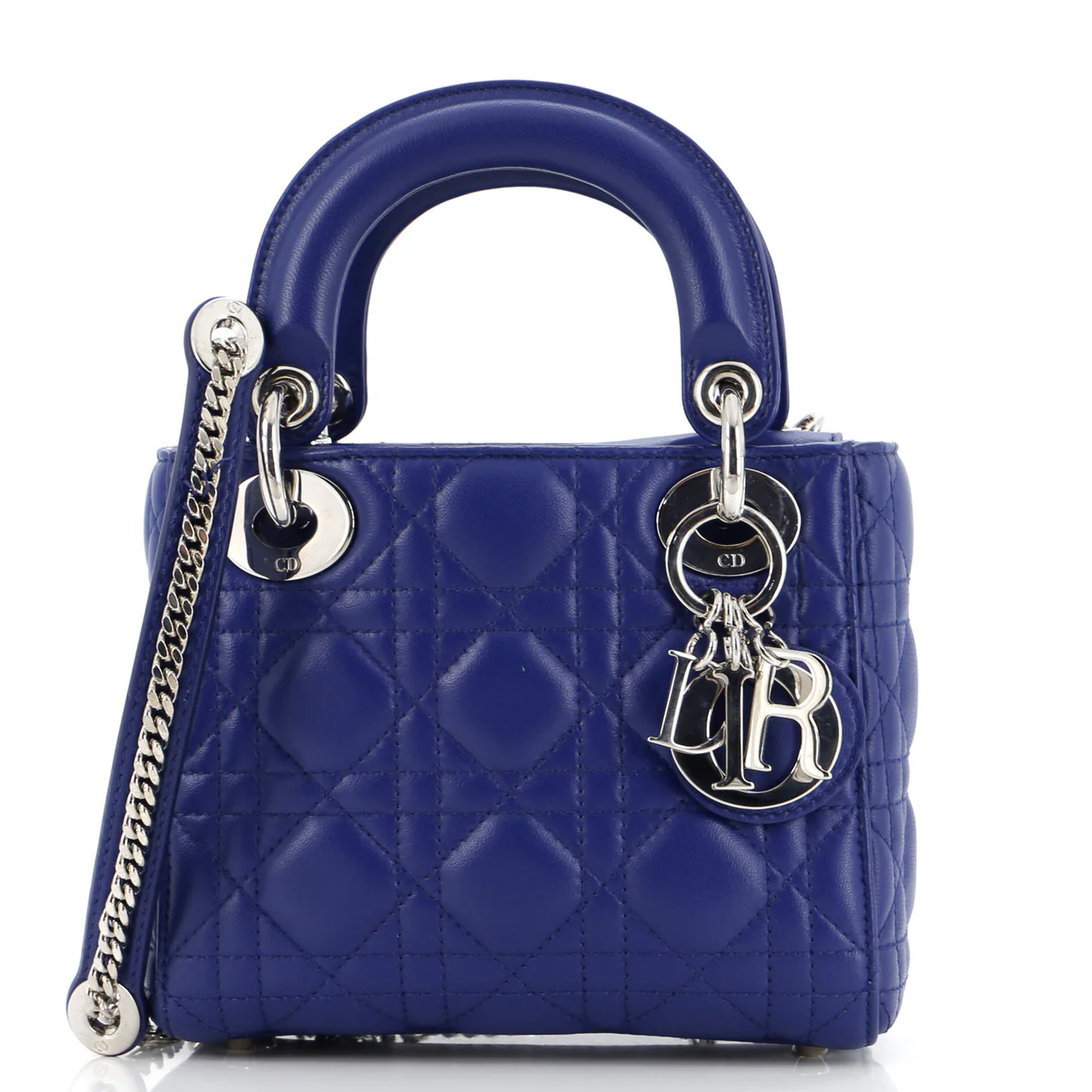 Lady Dior Chain Bag Cannage Quilt Lambskin Mini - Deep Luxury