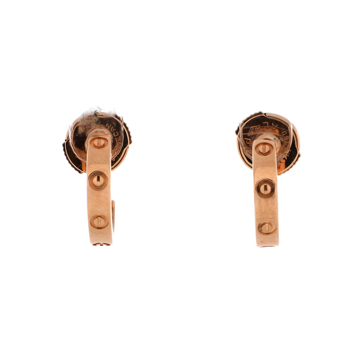 Love Hoop Earrings 18K Rose Gold Small - Deep Luxury