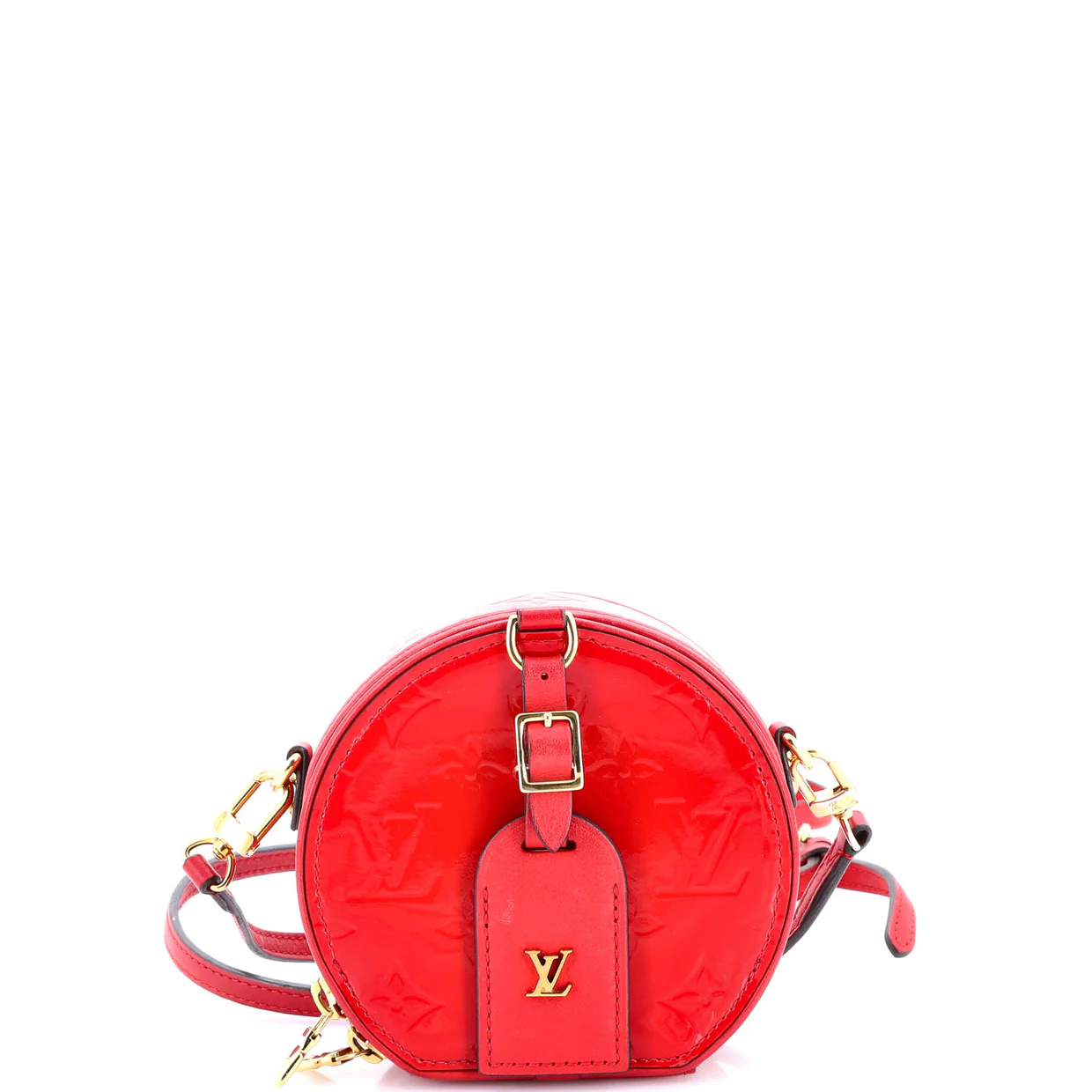 Mini Boite Chapeau Bag Monogram Vernis - Deep Luxury