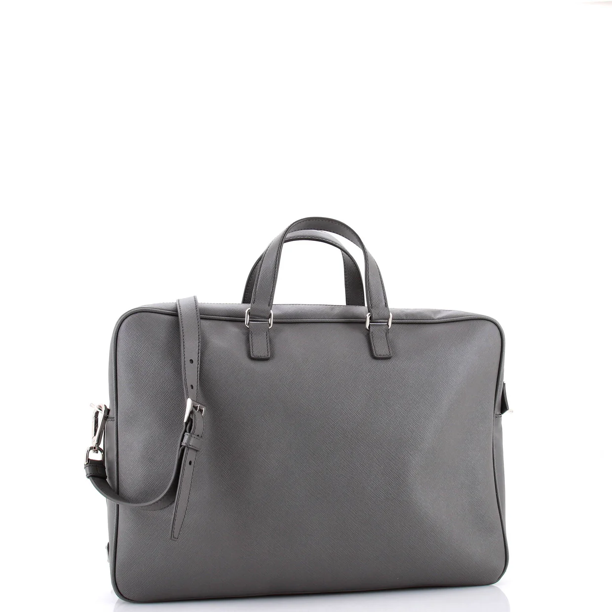 Convertible Travel Briefcase Saffiano Leather - Deep Luxury