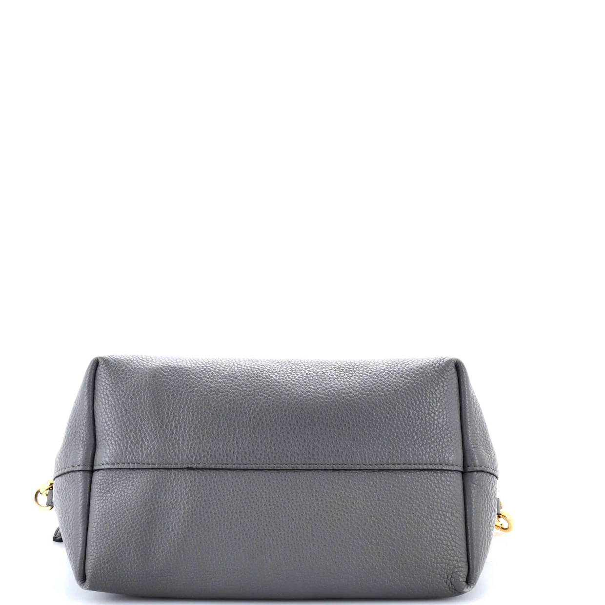 Dual Strap Zip Tote Vitello Daino Small - Deep Luxury