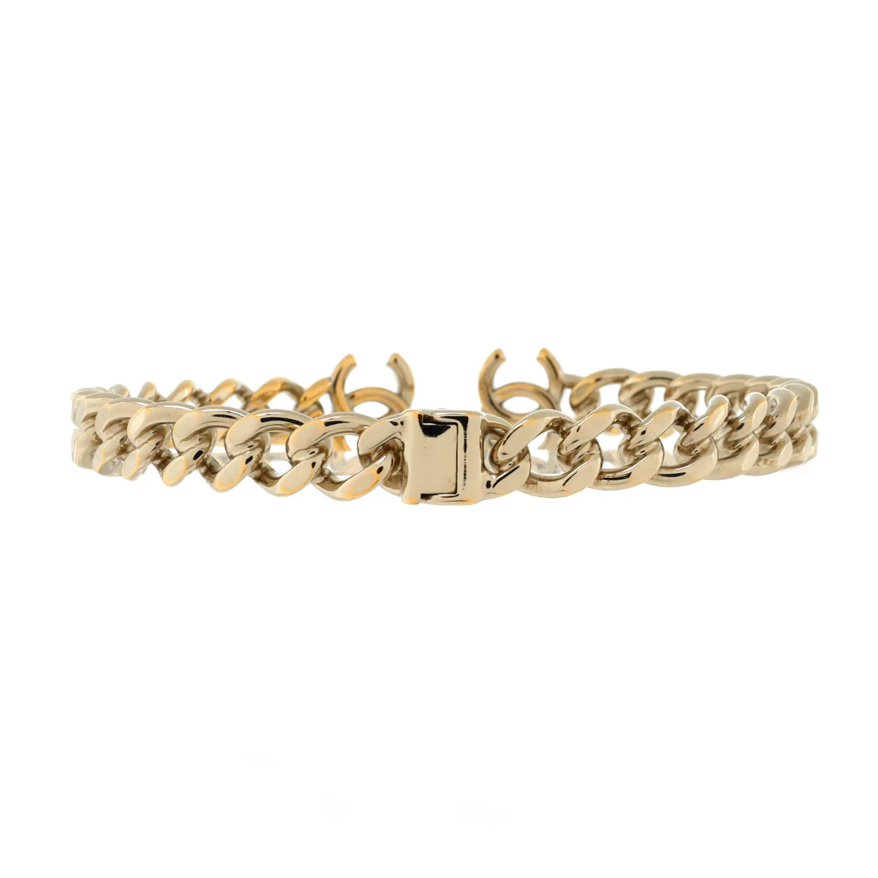 CC Chain Link Choker Necklace Metal - Deep Luxury