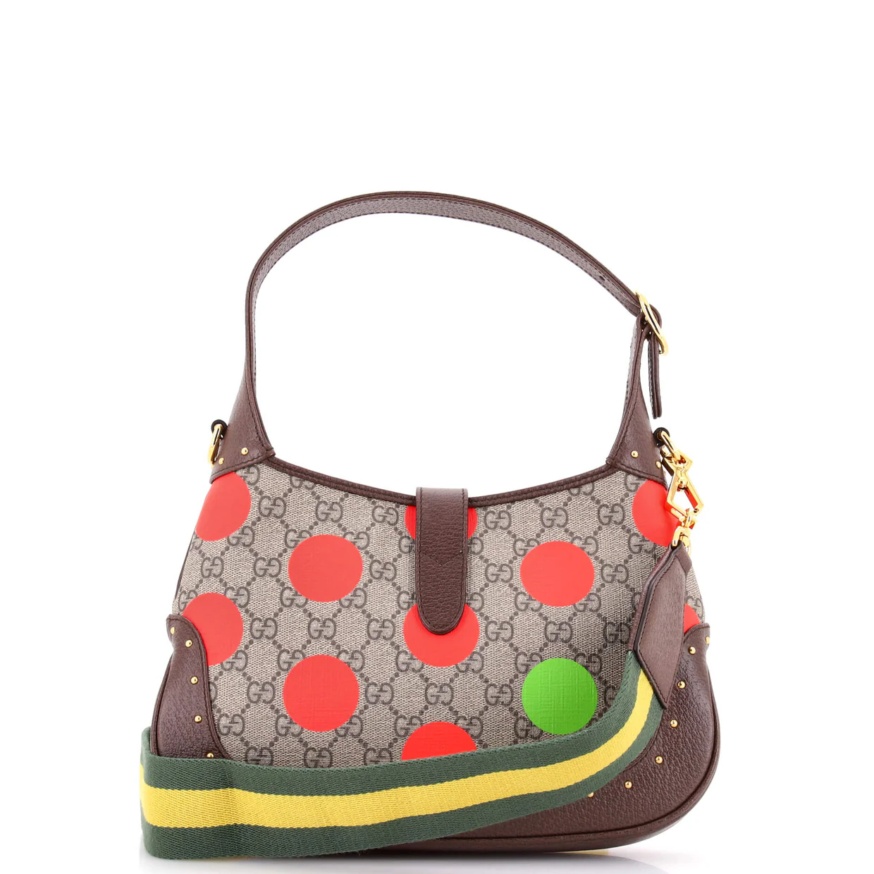 Jackie 1961 Hobo Studded Printed GG Coated Canvas Small - Deep Luxury