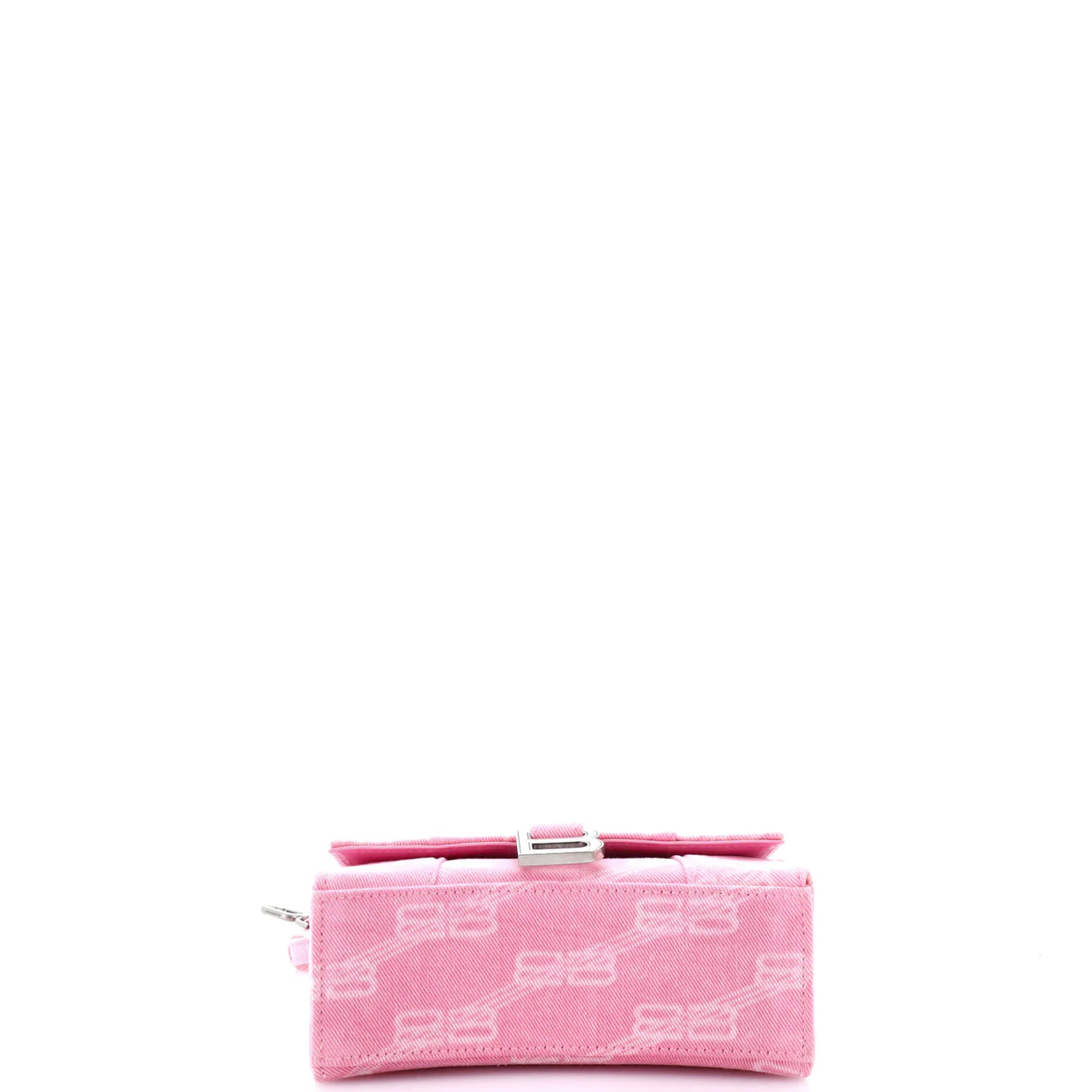 Hourglass Top Handle Bag BB Monogram Denim XS - Deep Luxury