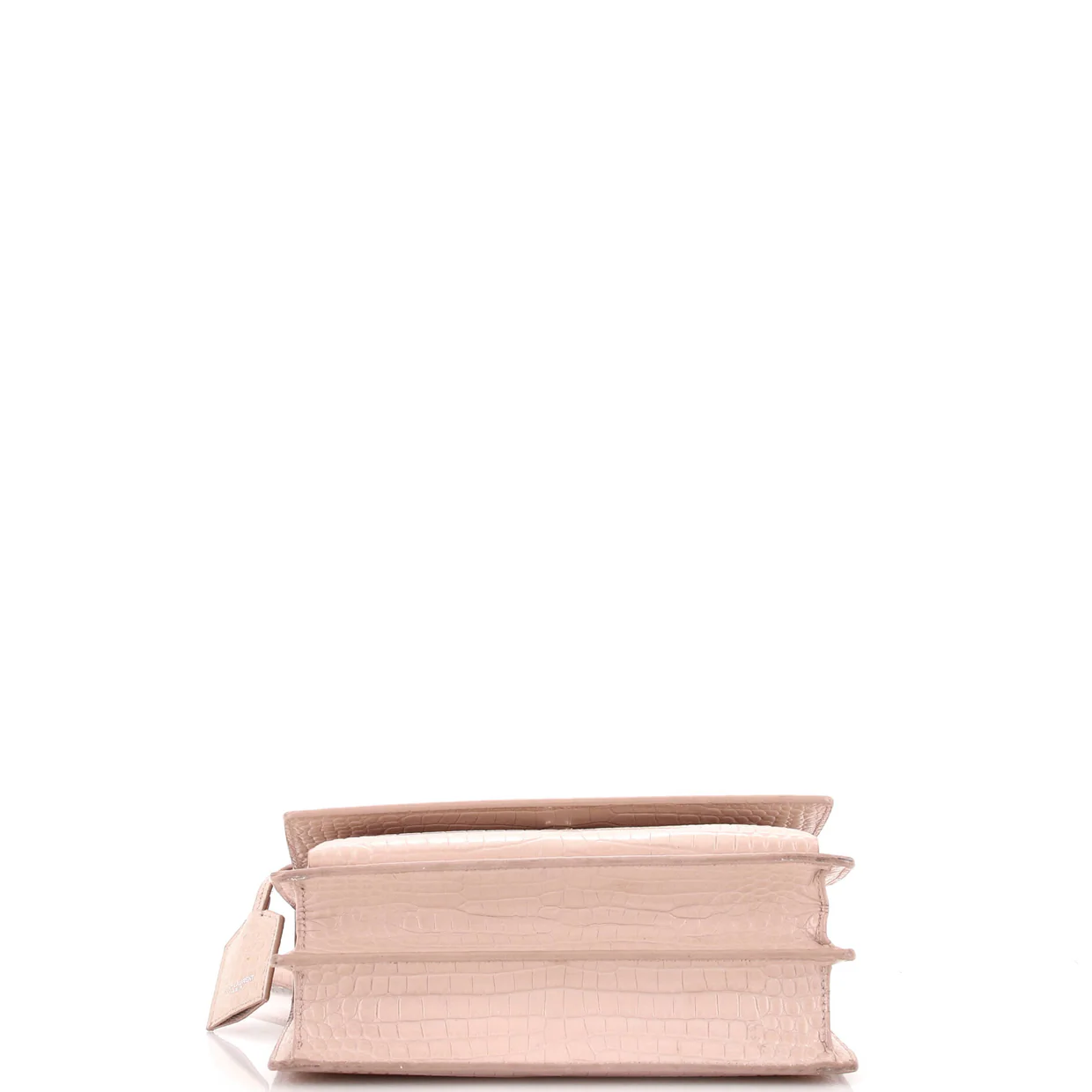 Sunset Crossbody Bag Crocodile Embossed Leather Medium - Deep Luxury