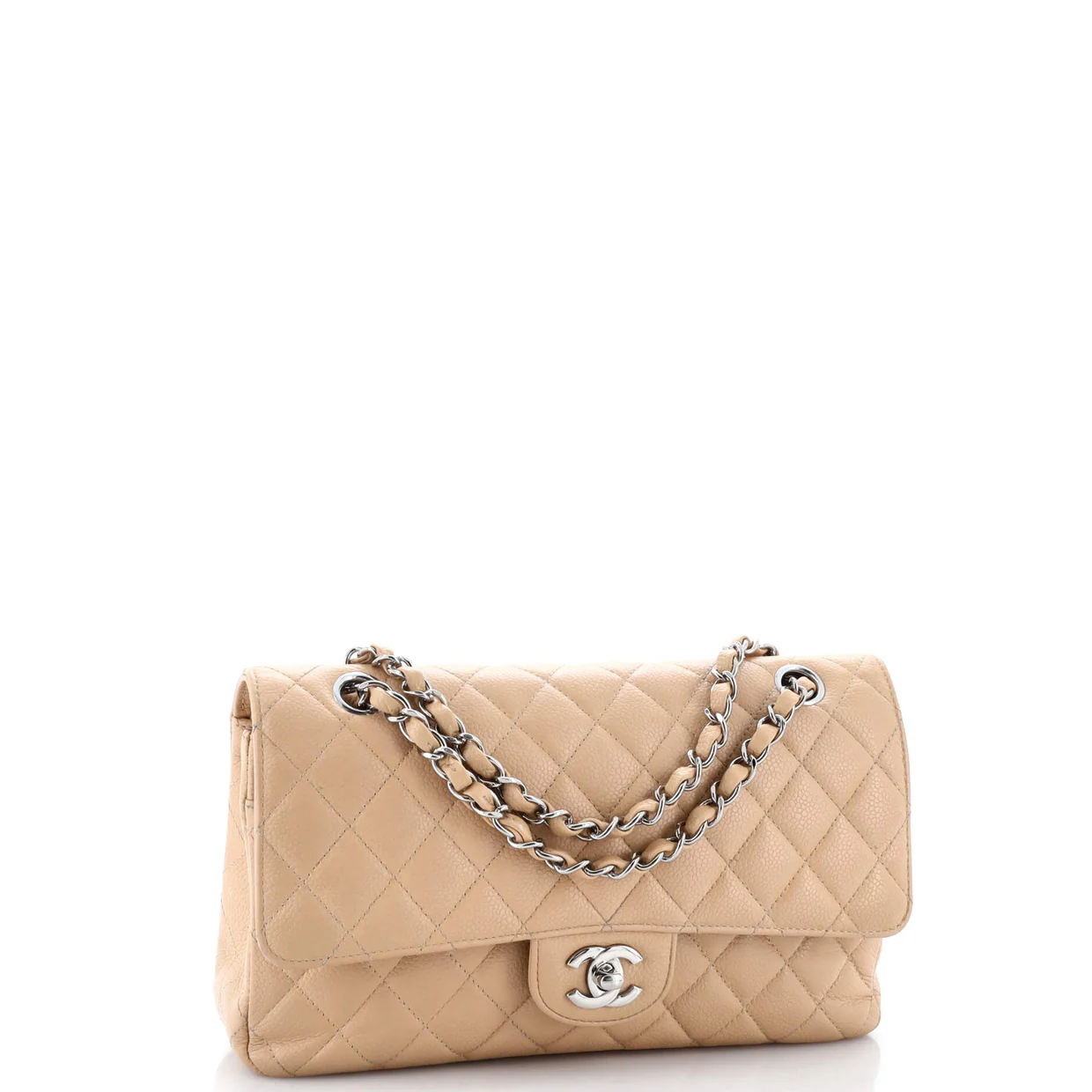 Classic Double Flap Bag Quilted Caviar Medium - Deep Luxury