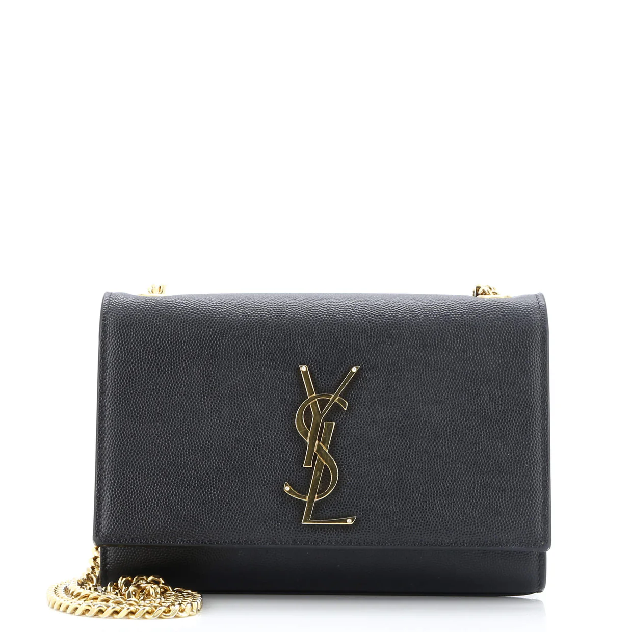 Classic Monogram Crossbody Bag Grainy Leather Small - Deep Luxury