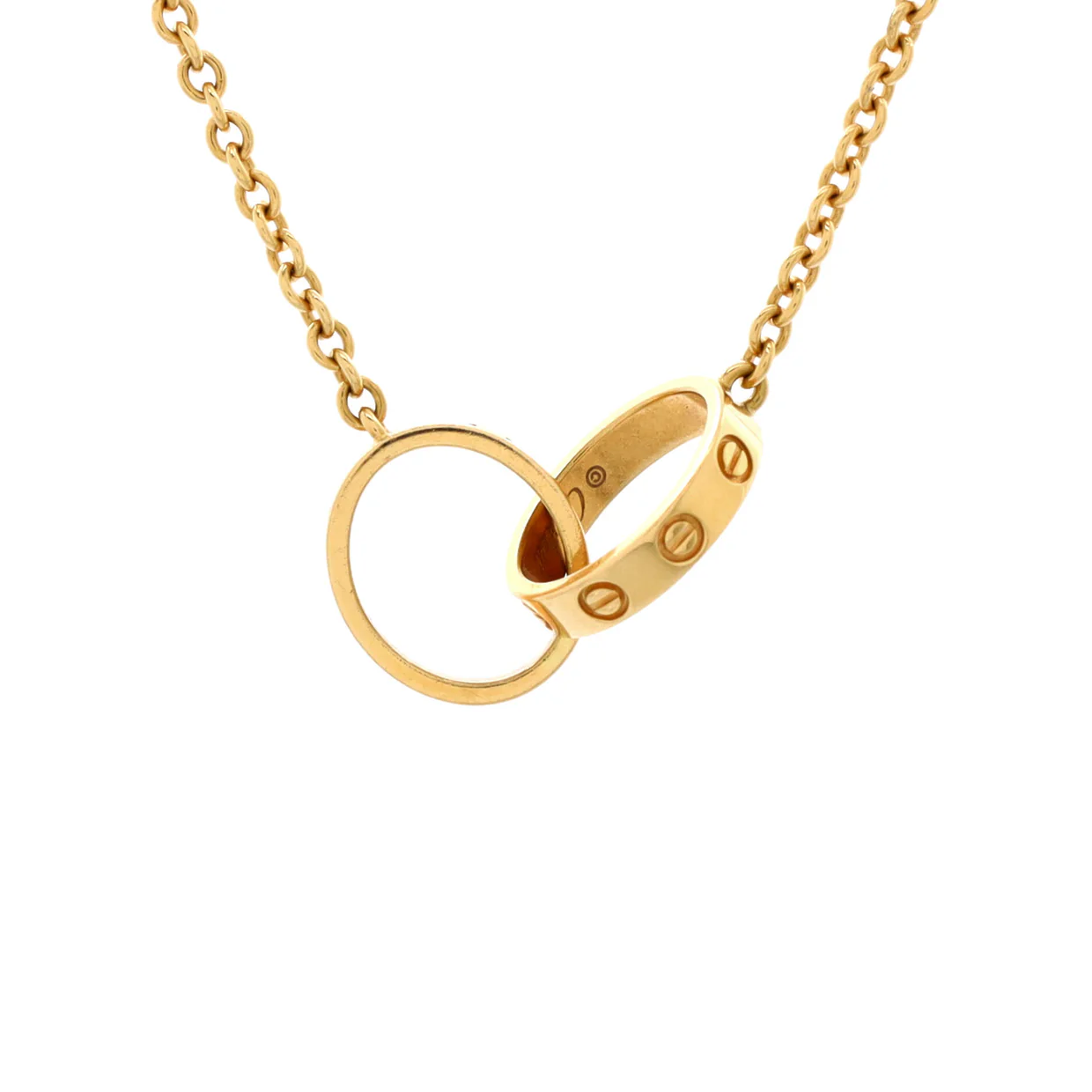 Love Interlocking Necklace 18K Yellow Gold - Deep Luxury