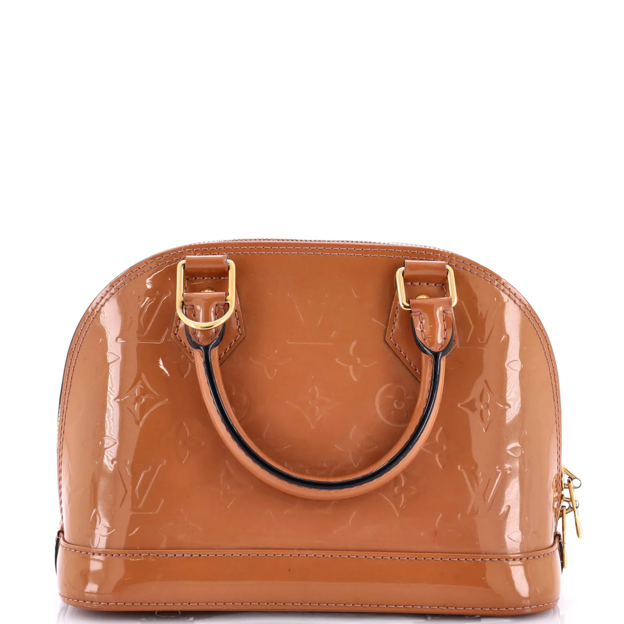 Alma Handbag Monogram Vernis BB - Deep Luxury