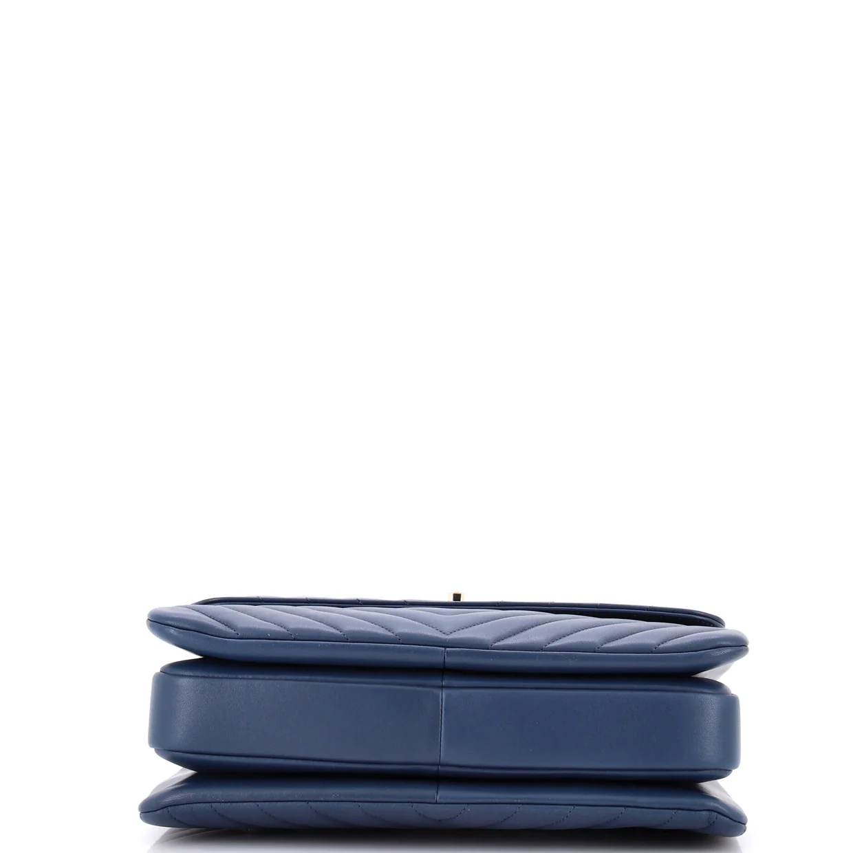 Trendy CC Top Handle Bag Chevron Lambskin Medium - Deep Luxury