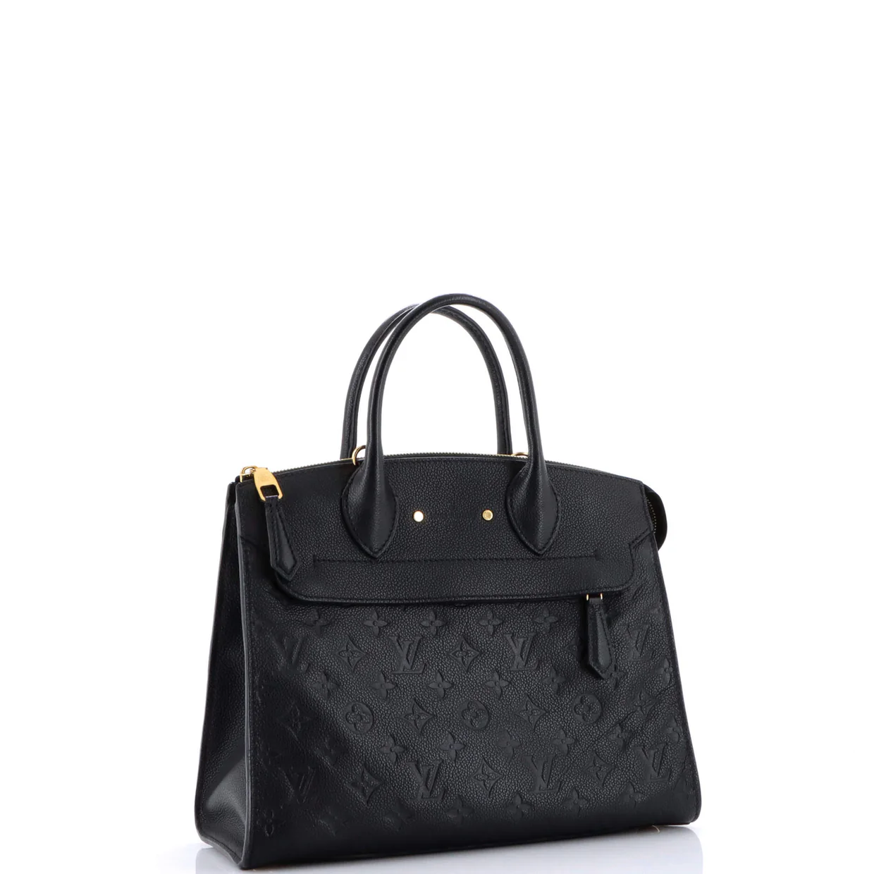 Pont Neuf Handbag Monogram Empreinte Leather MM - Deep Luxury