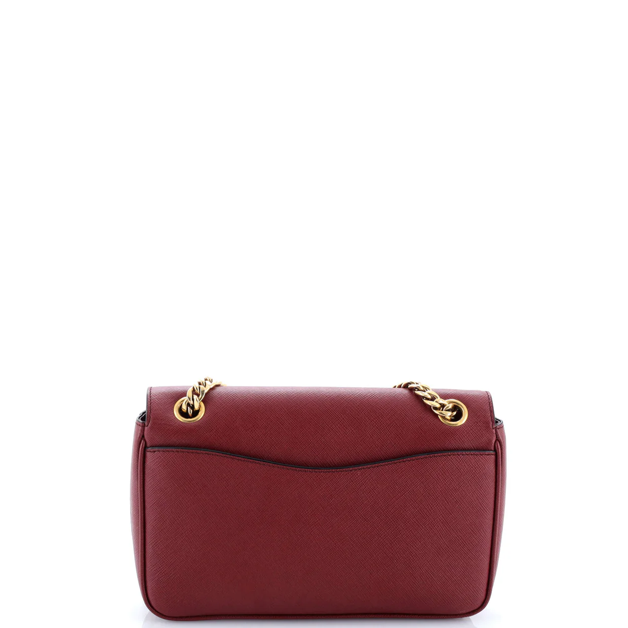 Pattina Flap Shoulder Bag Saffiano Leather Small - Deep Luxury