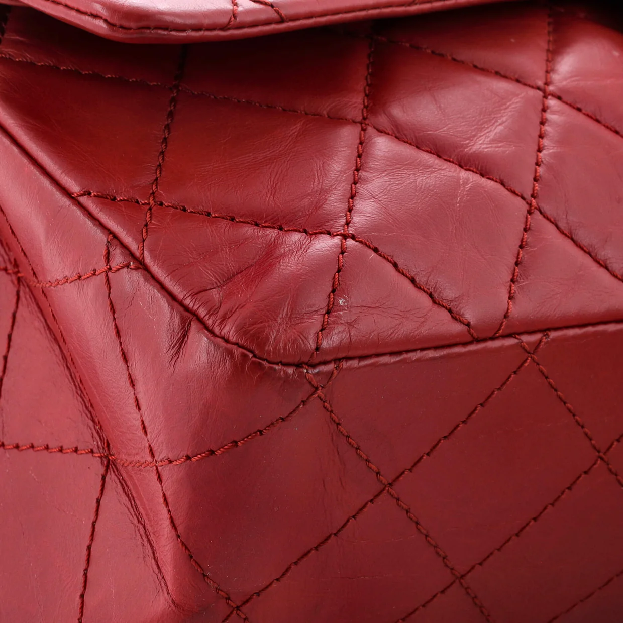 Reissue 2.55 Flap Bag Quilted Aged Calfskin 228 - Deep Luxury