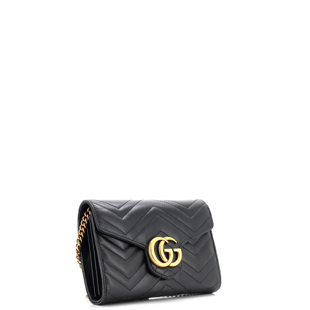 GG Marmont Chain Wallet Matelasse Leather Mini - Deep Luxury