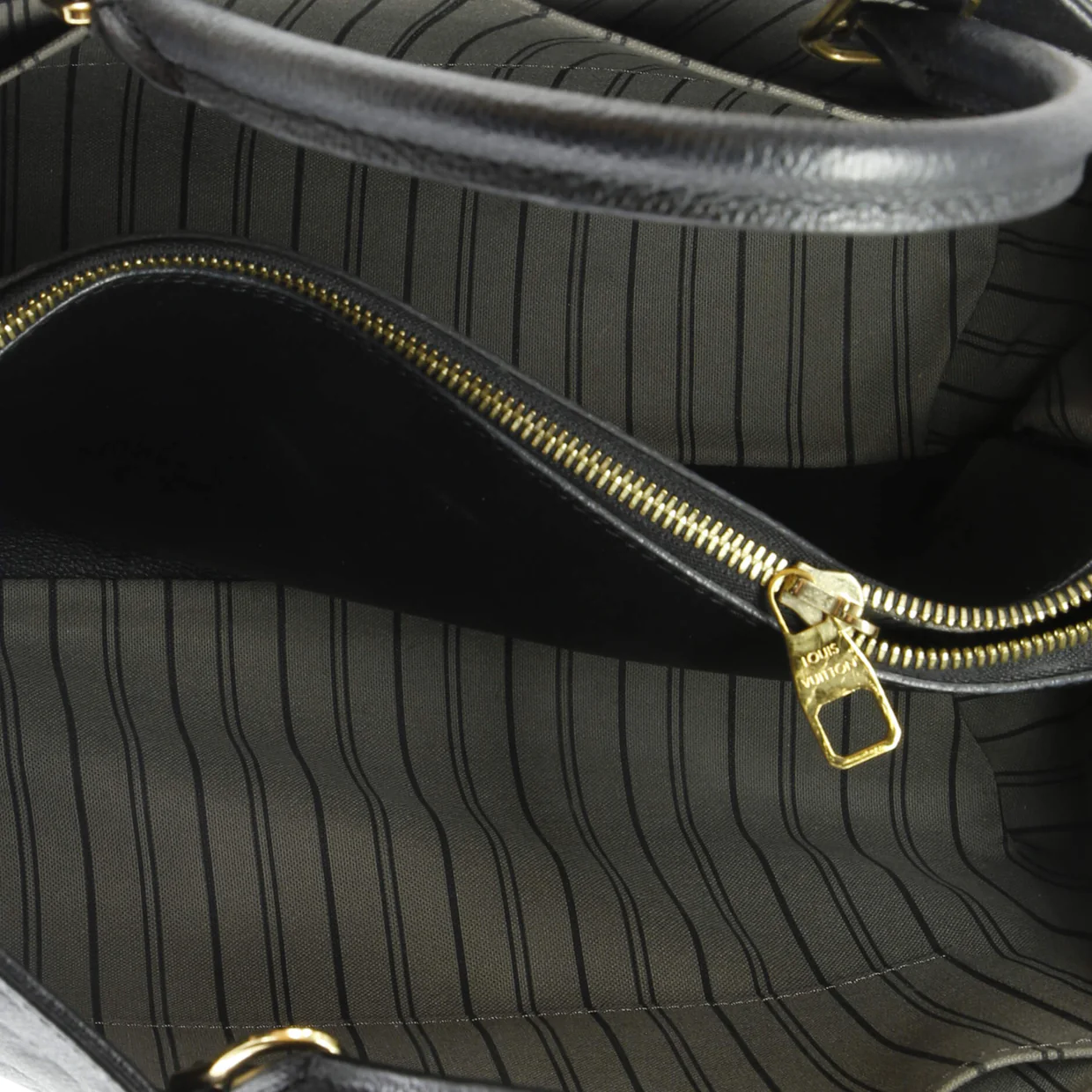 Montaigne Handbag Monogram Empreinte Leather GM - Deep Luxury