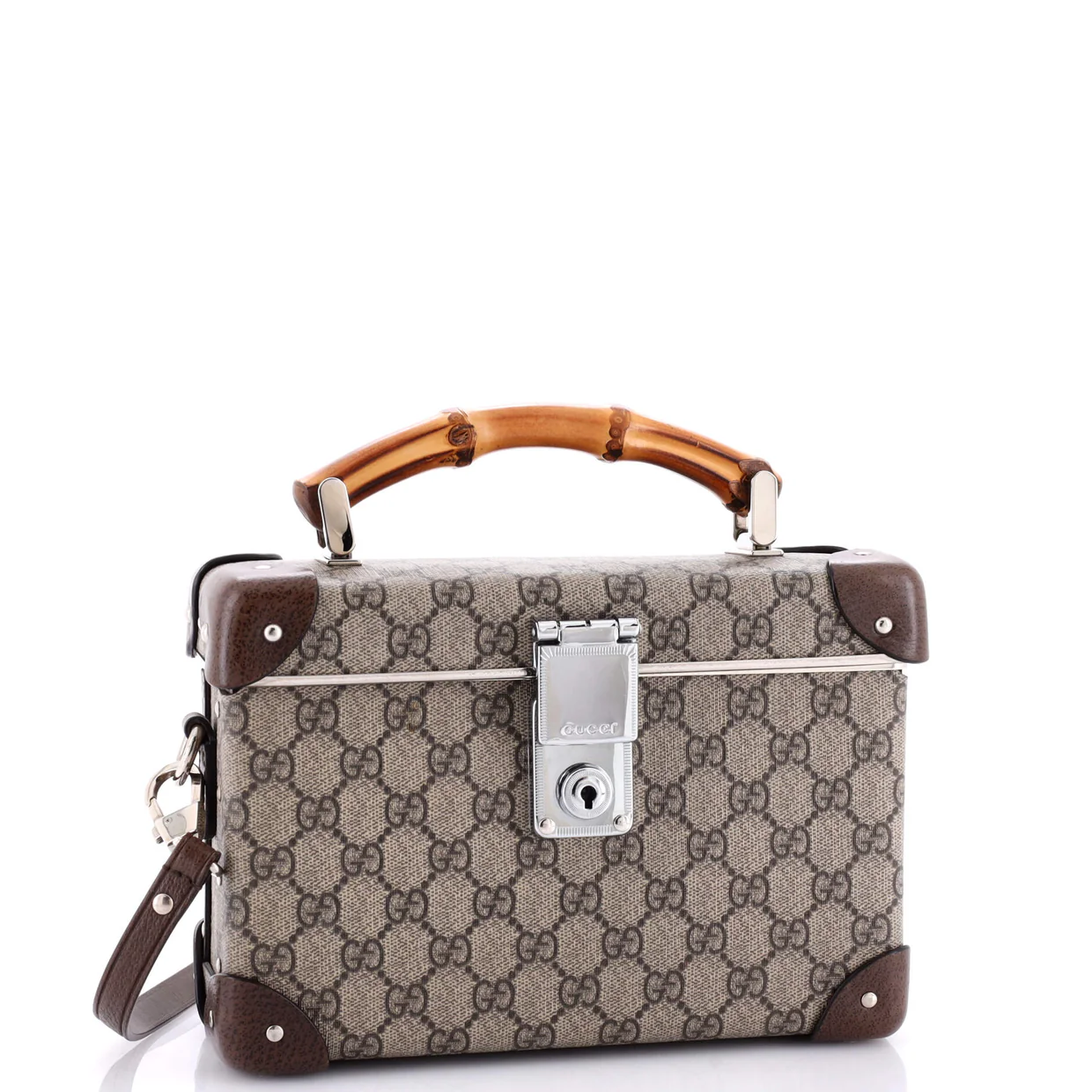 Bamboo Globe-Trotter Vanity Case GG Coated Canvas - Deep Luxury