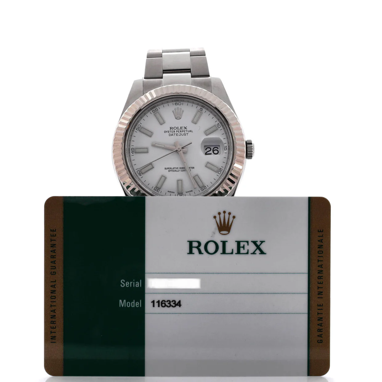 Oyster Perpetual Datejust II Automatic Watch Stainless Steel and White Gold 41 - Deep Luxury