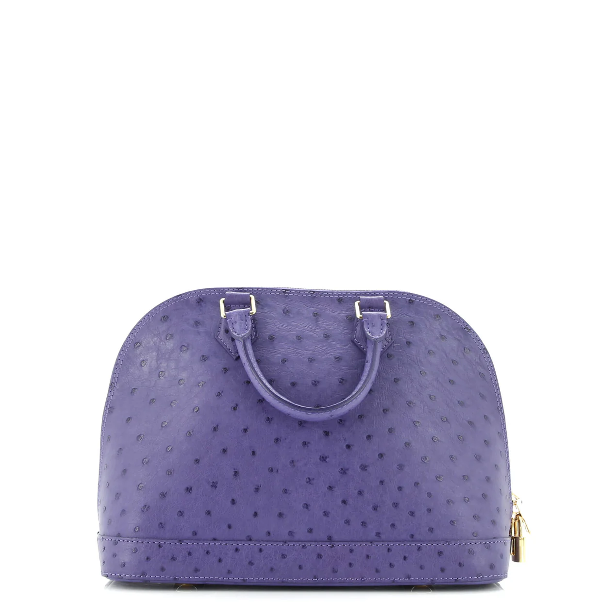 Alma Handbag Ostrich PM - Deep Luxury