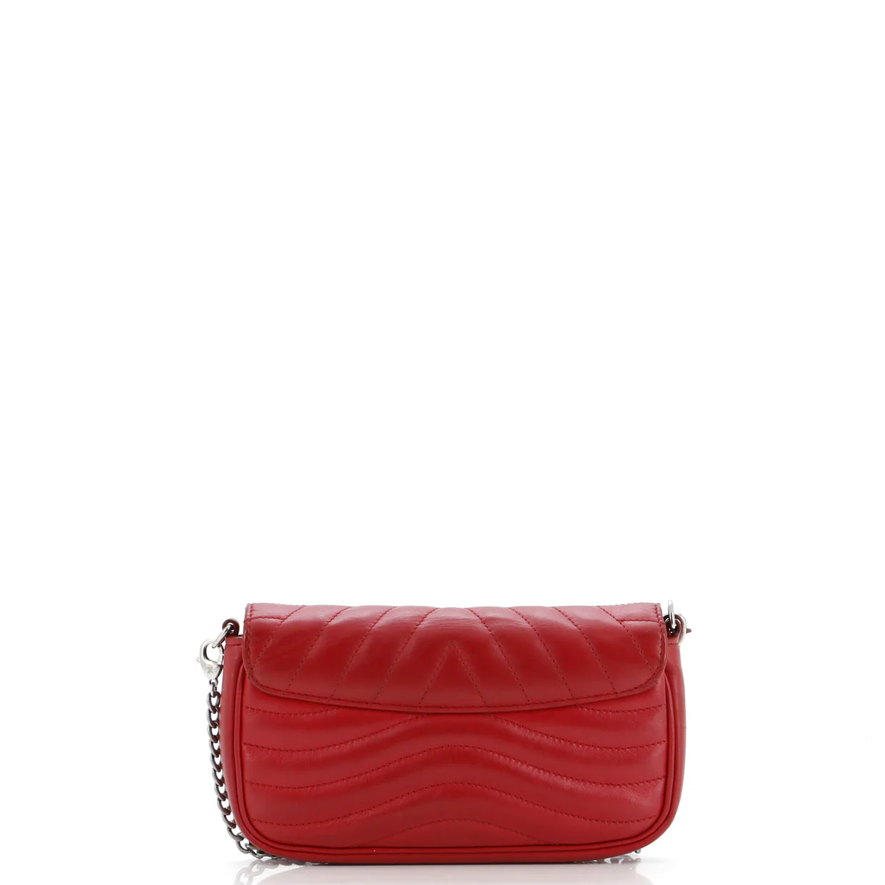 New Wave Chain Pochette Quilted Leather - Deep Luxury
