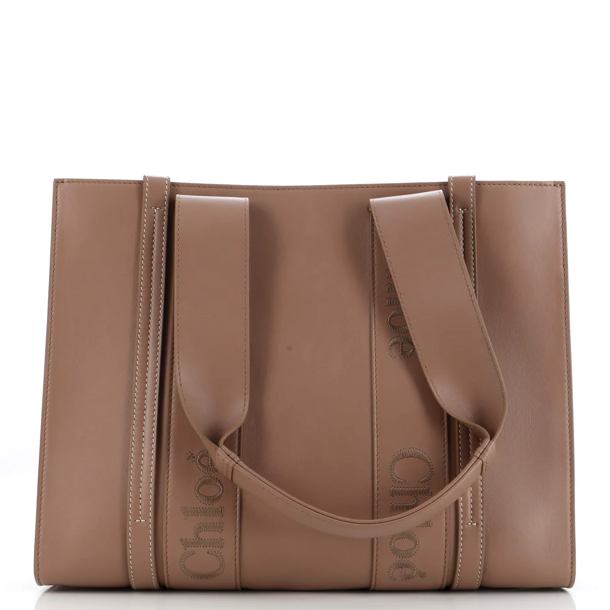 Woody Tote Leather Medium - Deep Luxury