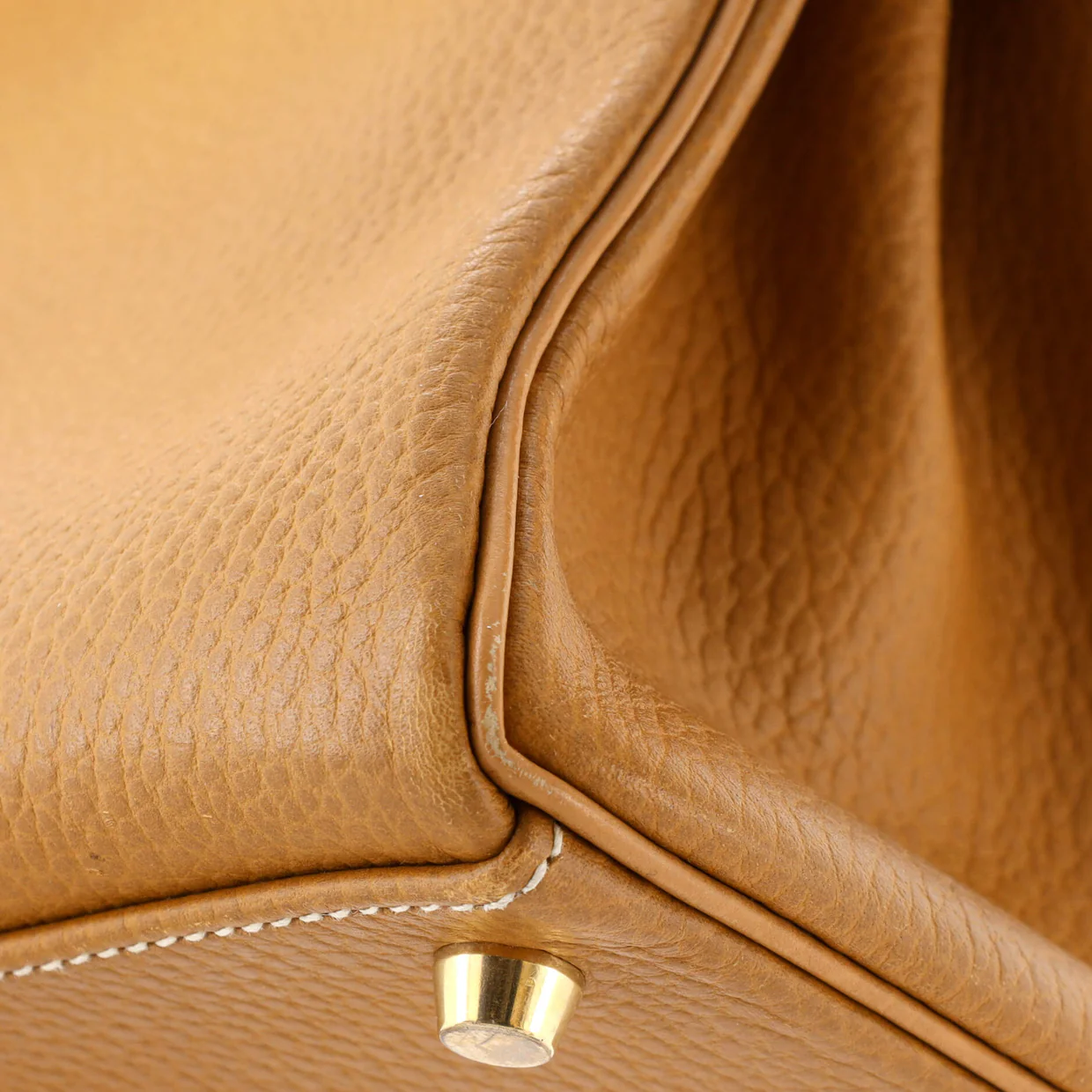 Kelly Handbag Natural Sable Ardennes with Gold Hardware 32 - Deep Luxury