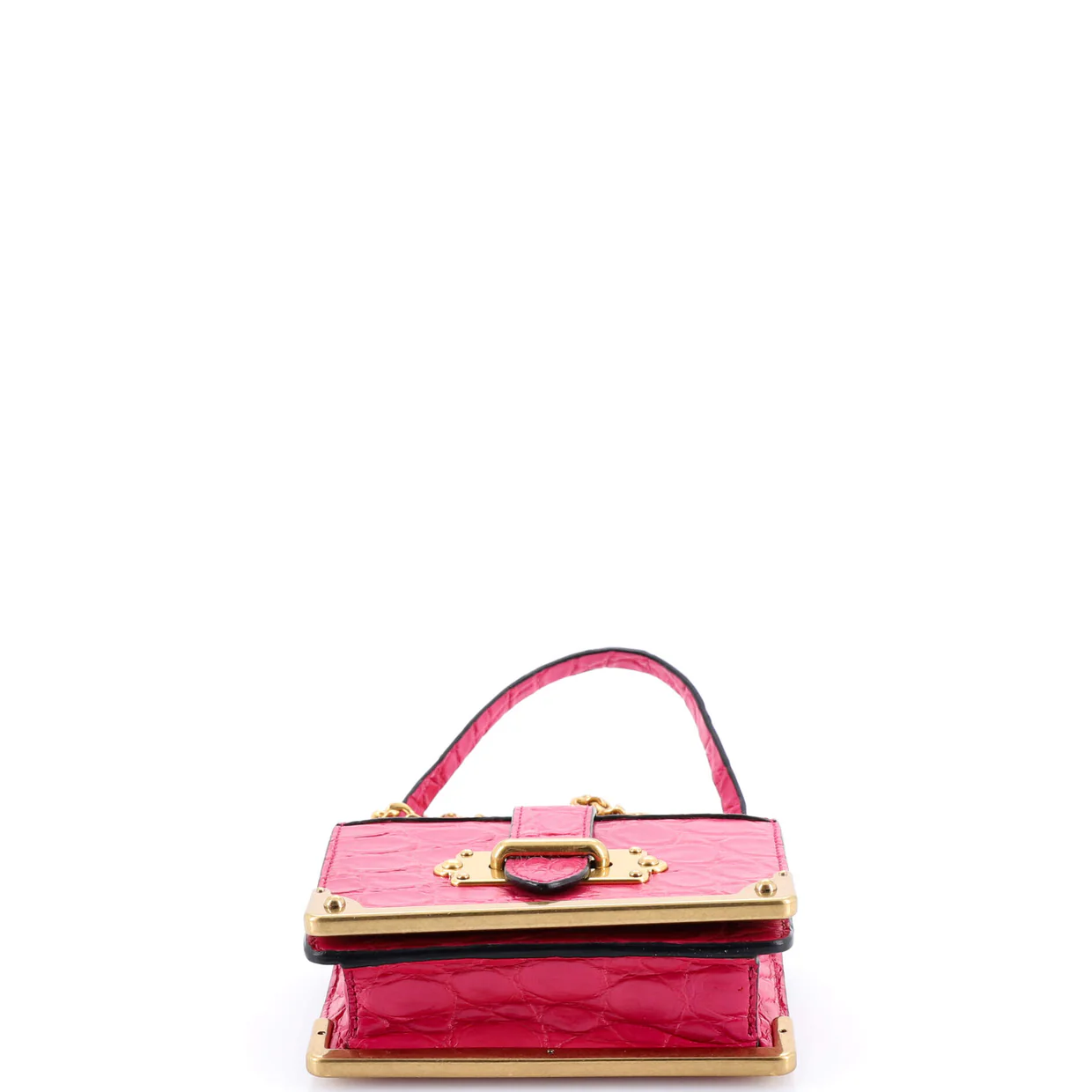 Cahier Chain Crossbody Bag Crocodile Micro - Deep Luxury