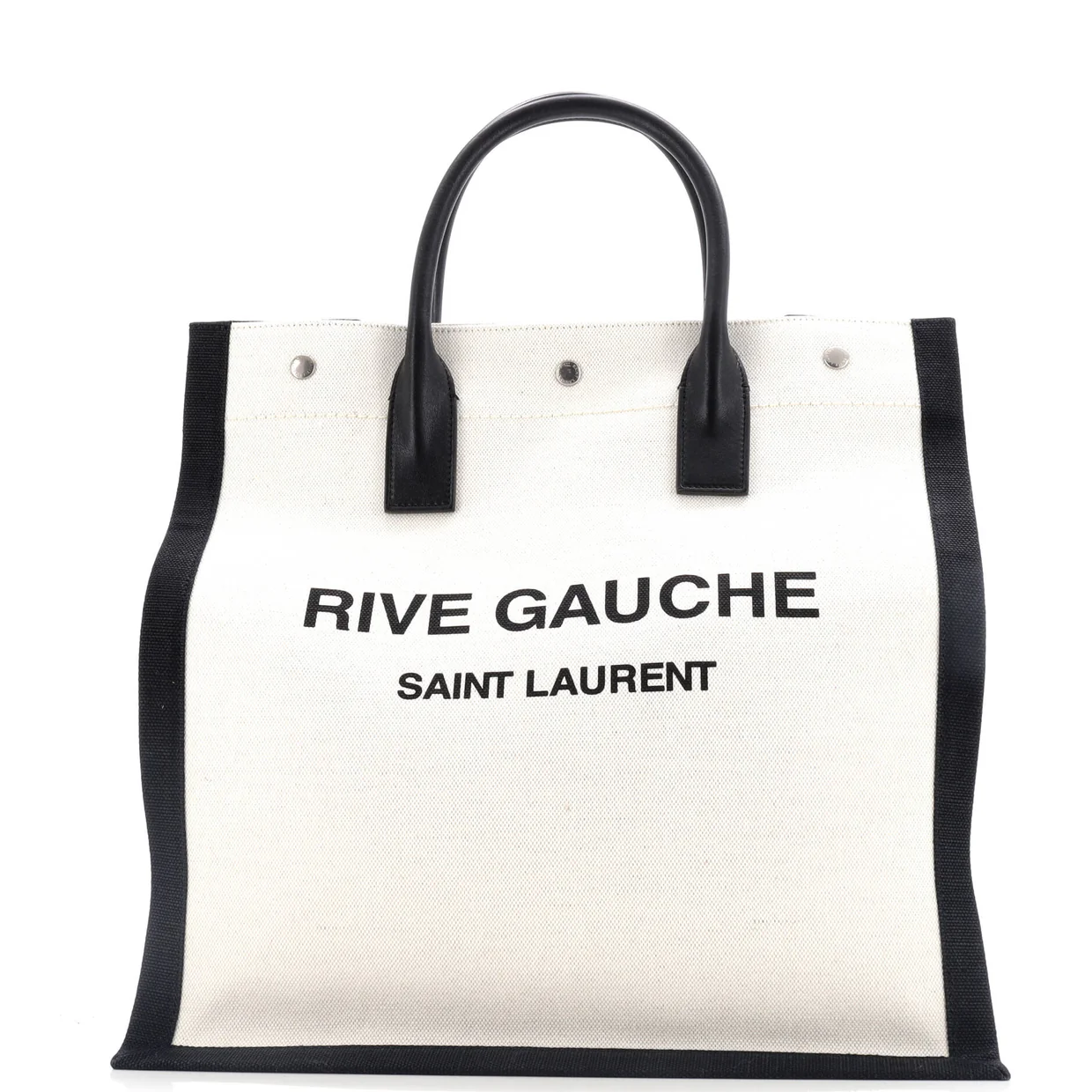 Rive Gauche Shopper Tote Canvas Tall - Deep Luxury