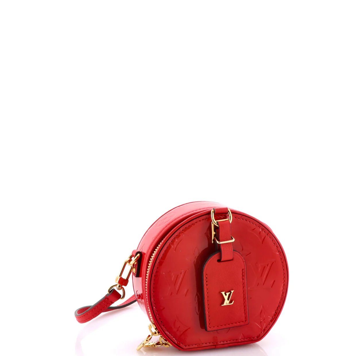 Mini Boite Chapeau Bag Monogram Vernis - Deep Luxury