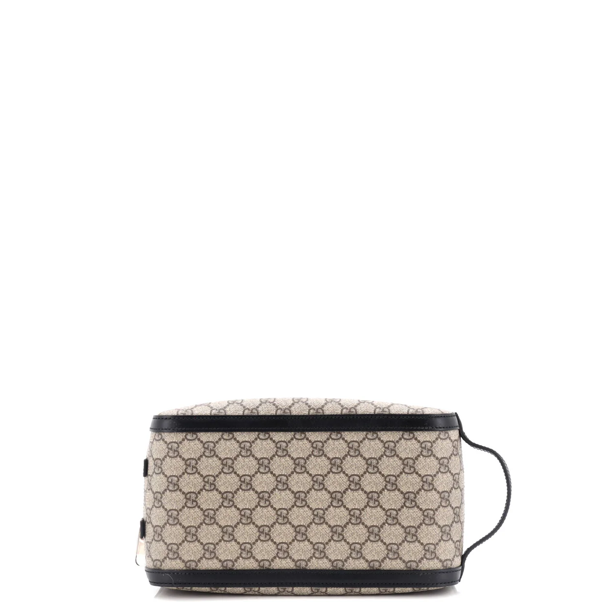 Double Zip Toiletry Pouch GG Coated Canvas Medium - Deep Luxury