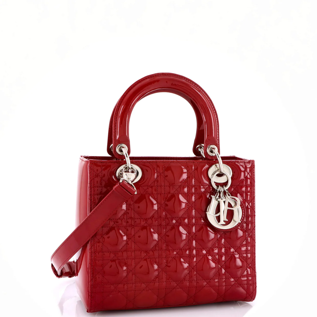 Lady Dior Bag Cannage Quilt Patent Medium - Deep Luxury