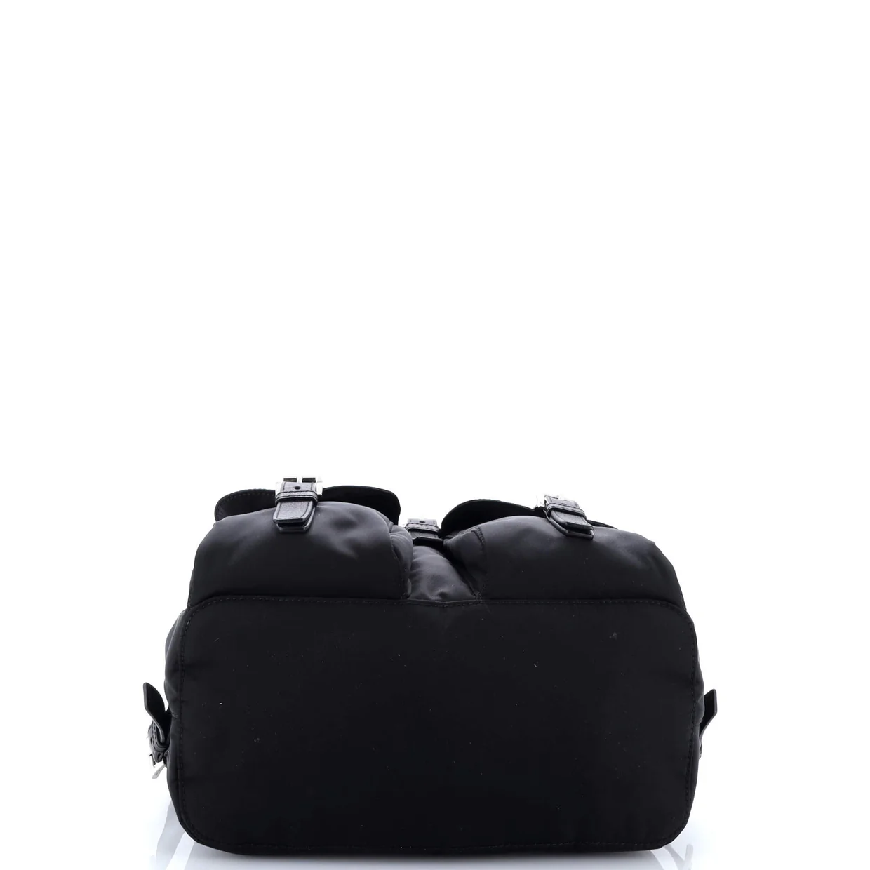 Vela Double Front Pocket Backpack Tessuto with Saffiano Leather Small - Deep Luxury