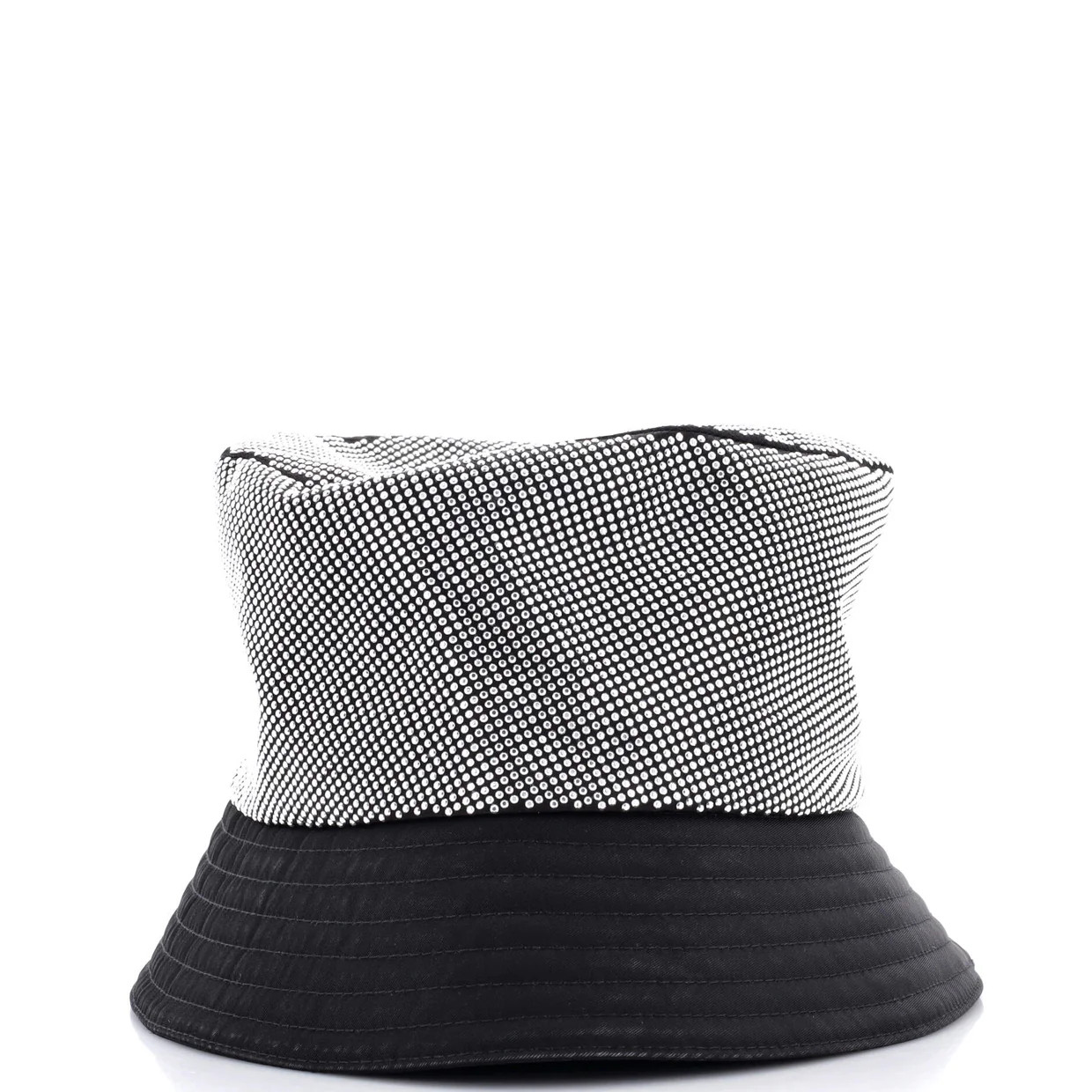 Bucket Hat Crystal Embellished Re-Nylon - Deep Luxury
