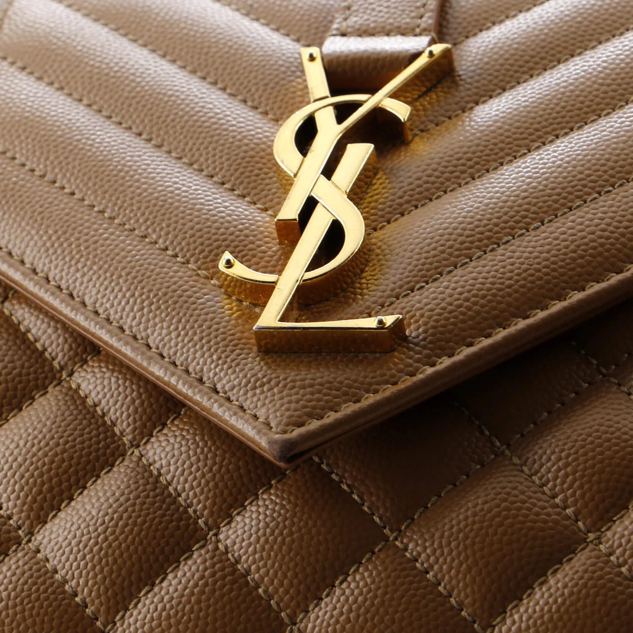 Classic Monogram Envelope Satchel Mixed Matelasse Leather Medium - Deep Luxury