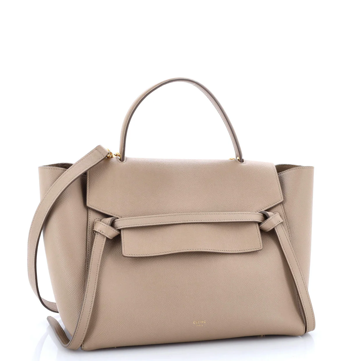 Belt Bag Textured Leather Mini - Deep Luxury