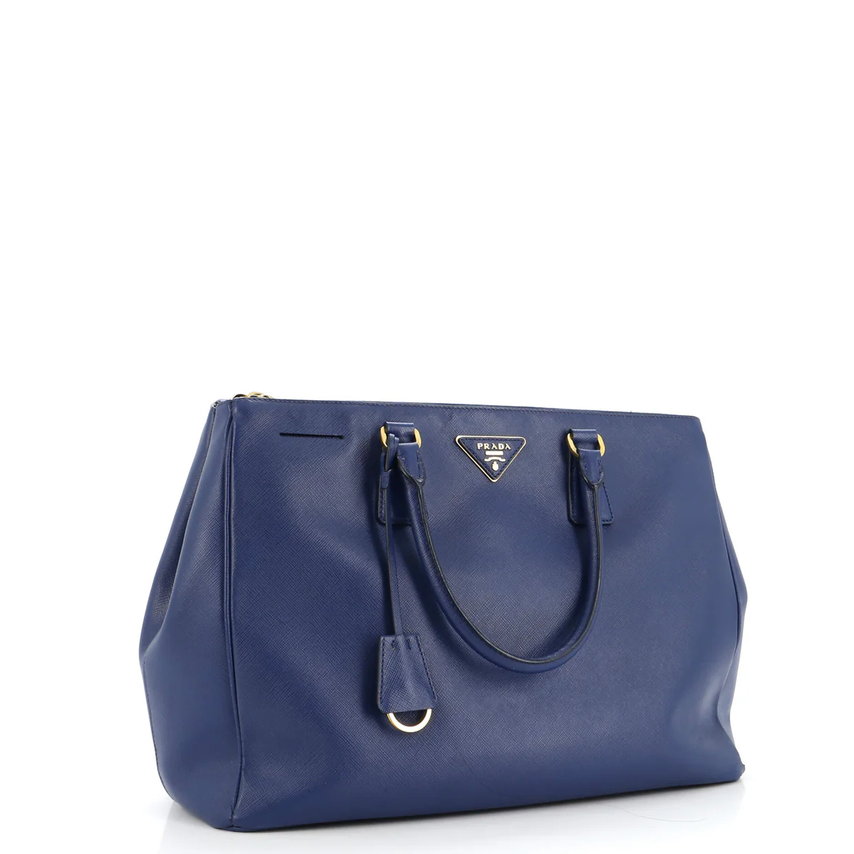 Double Zip Lux Tote Saffiano Leather Large - Deep Luxury