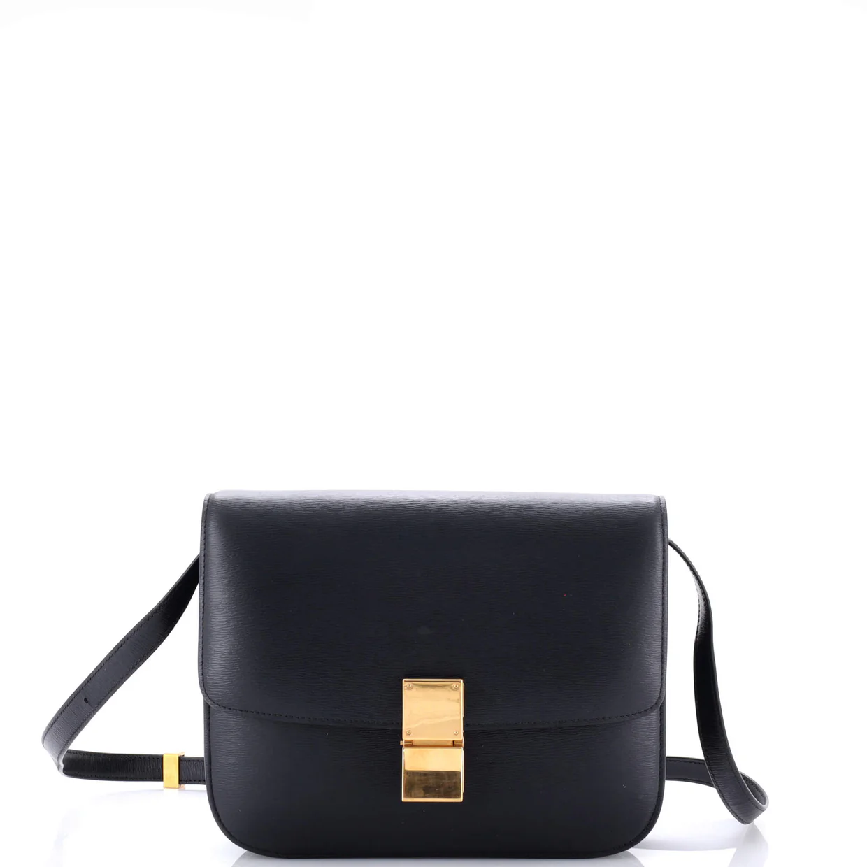 Classic Box Bag Grainy Leather Medium - Deep Luxury