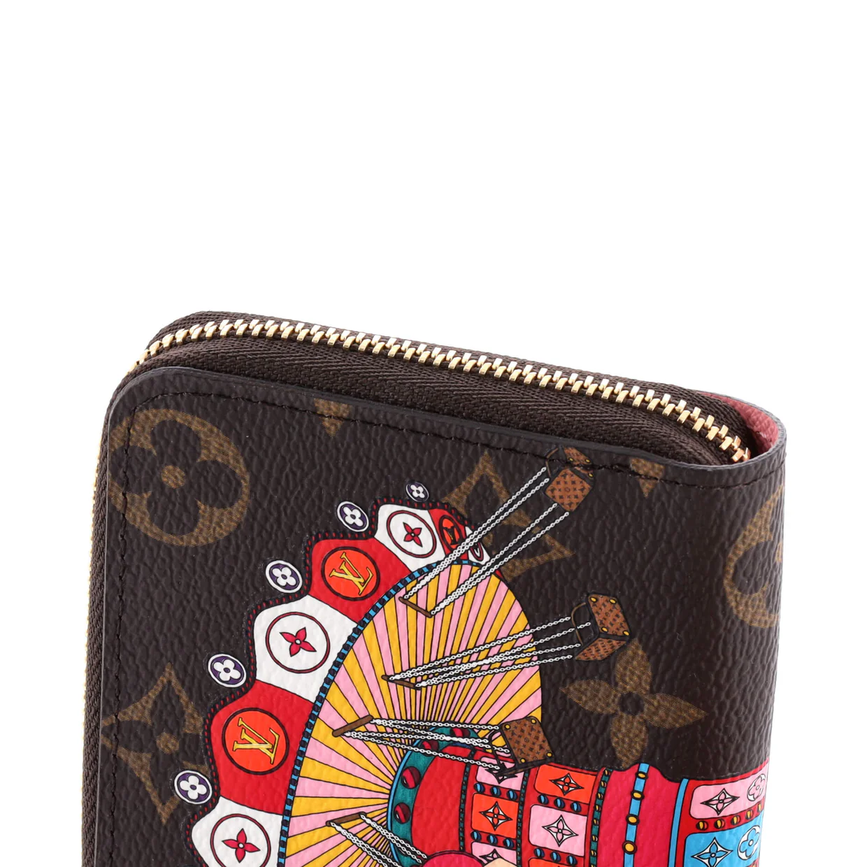Zippy Coin Purse Limited Edition Vivienne Xmas Monogram Canvas - Deep Luxury