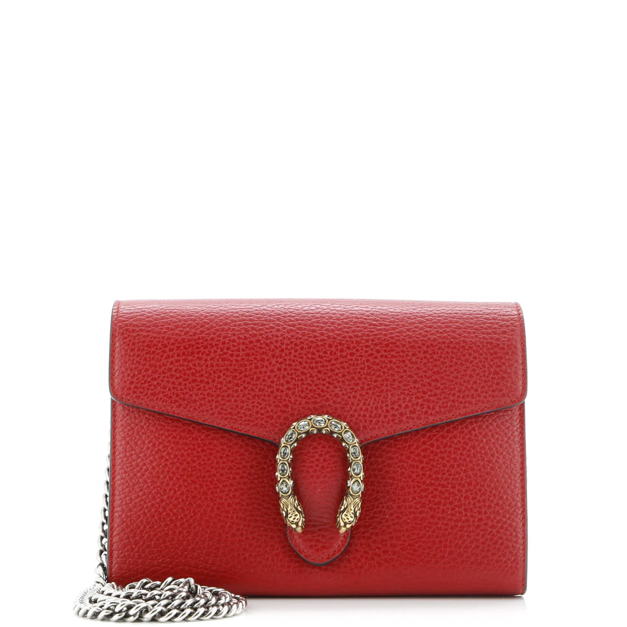 Dionysus Chain Wallet Leather with Embellished Detail Small - Deep Luxury