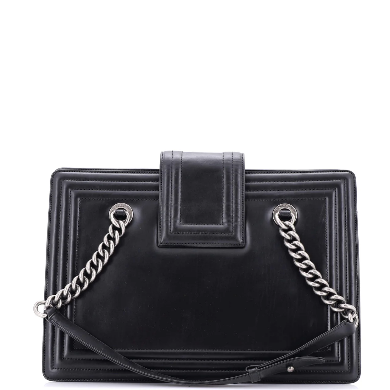 Boy Tote Glazed Calfskin Small - Deep Luxury