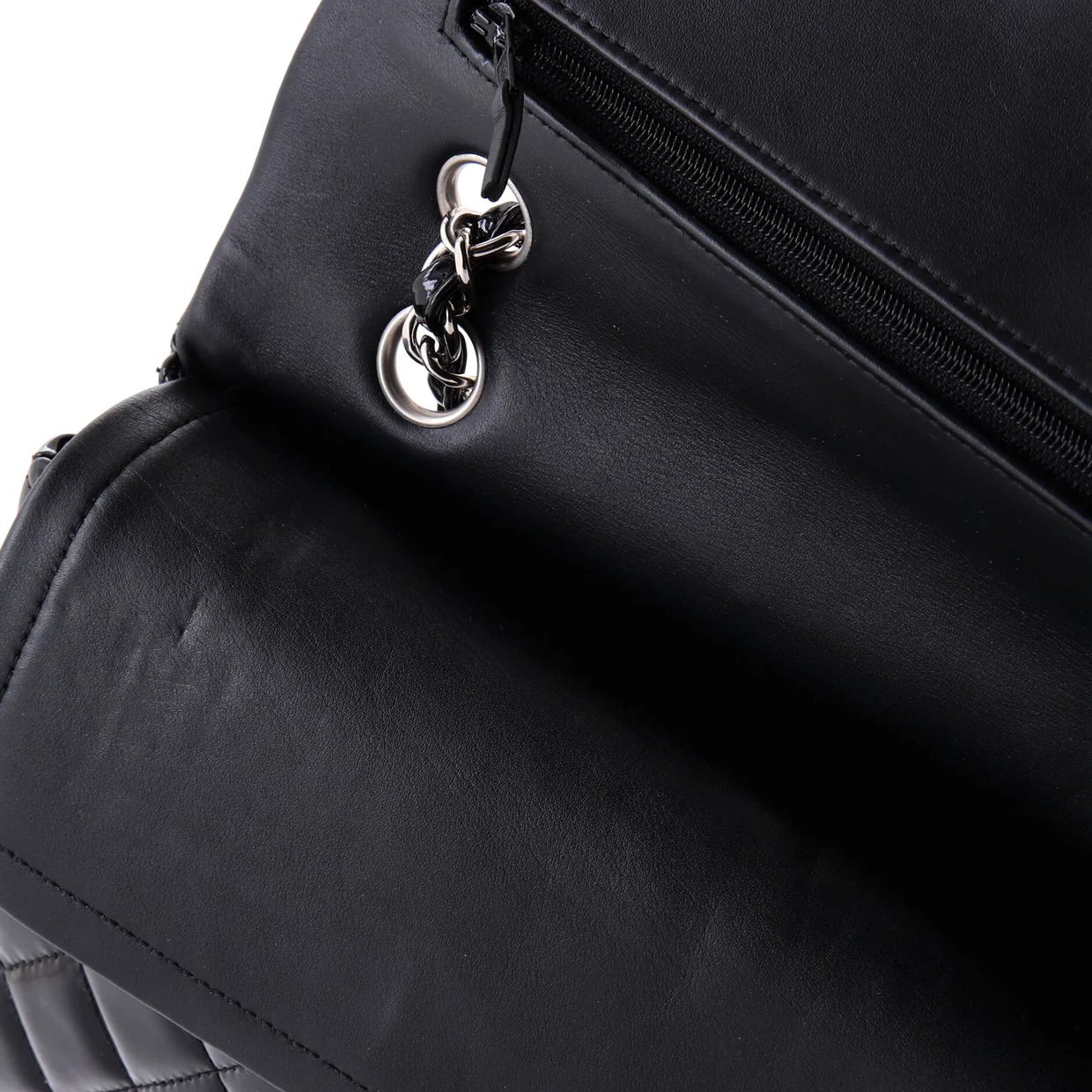 Classic Double Flap Bag Quilted Patent Medium - Deep Luxury