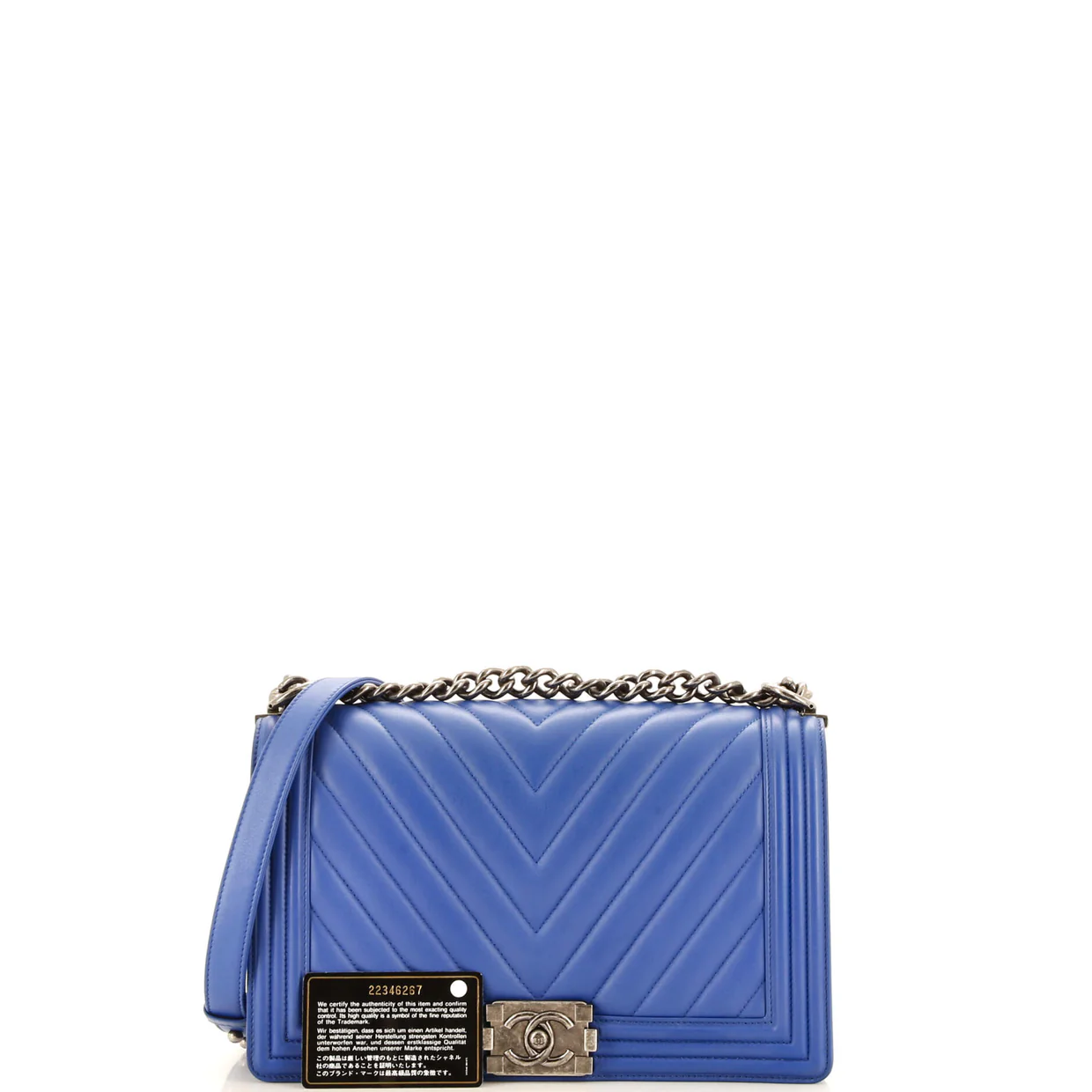 Boy Flap Bag Chevron Lambskin Old Medium - Deep Luxury