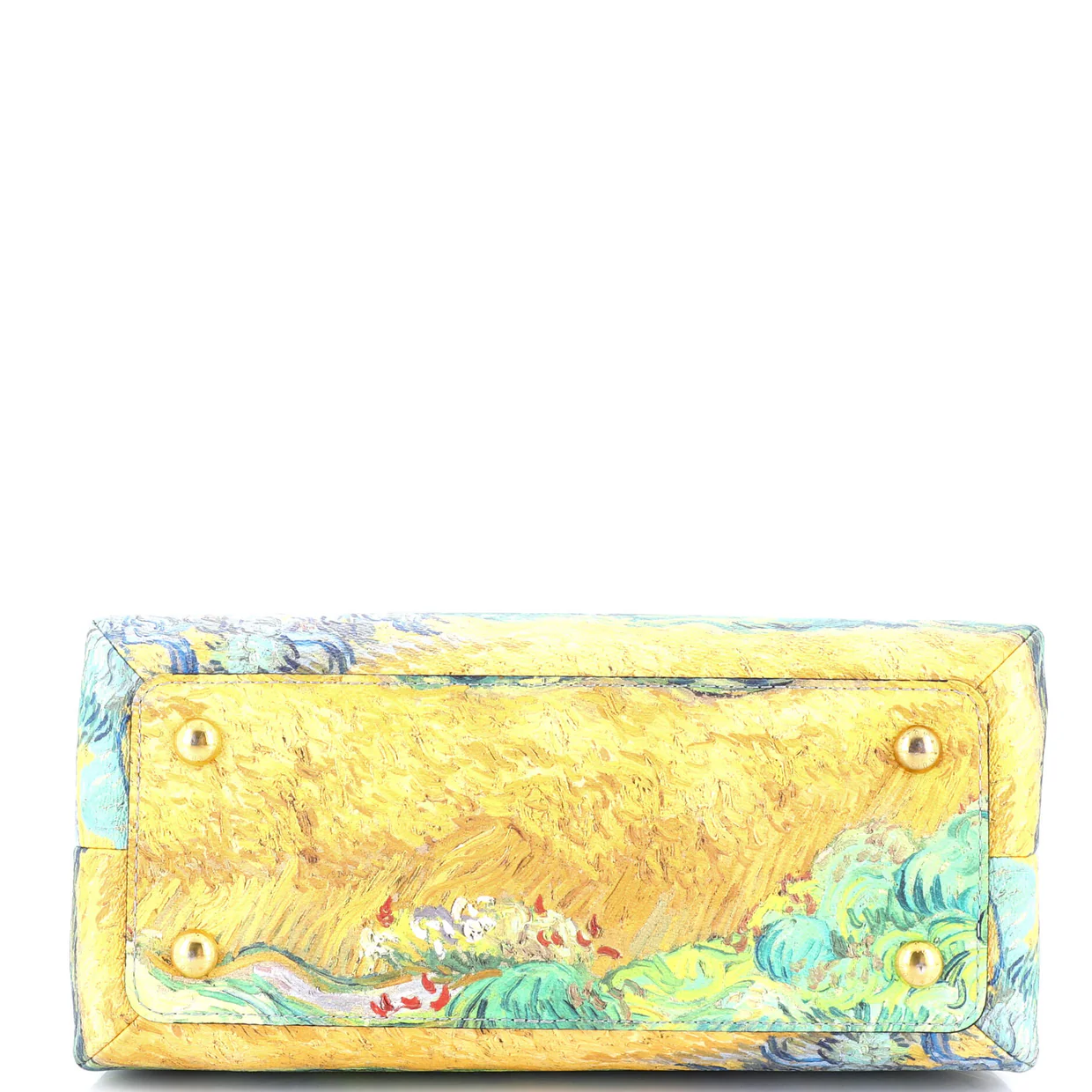 Montaigne Handbag Limited Edition Jeff Koons Van Gogh Print Canvas MM - Deep Luxury