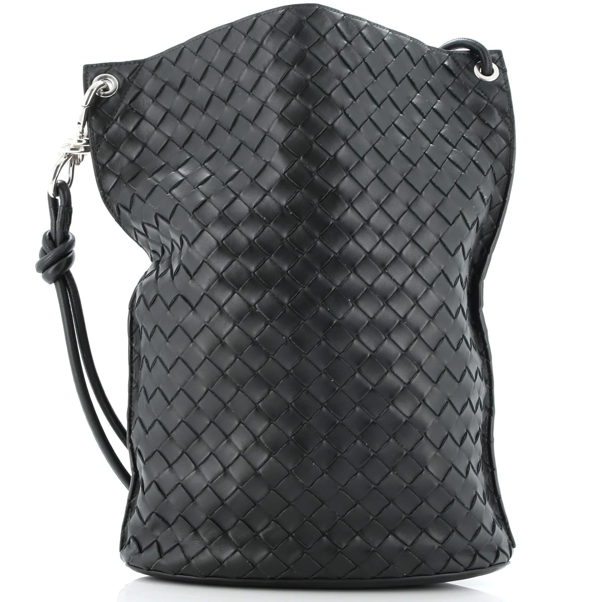 Knot Bucket Bag Intrecciato Nappa Small - Deep Luxury