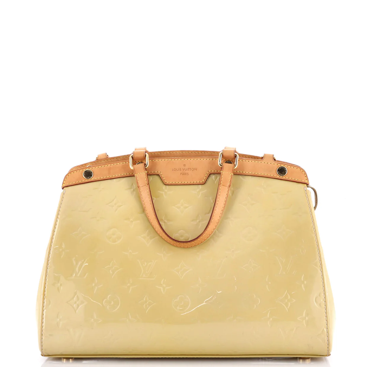 Brea Handbag Monogram Vernis MM - Deep Luxury