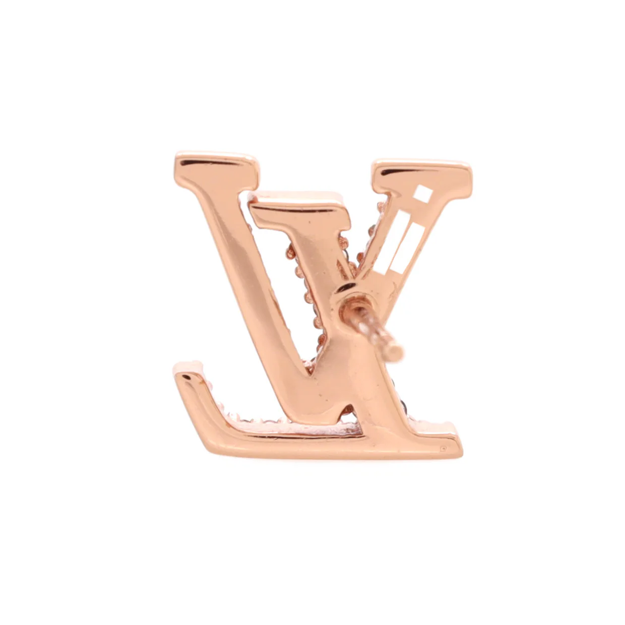 LV Iconic Stud Earrings Metal with Crystals - Deep Luxury