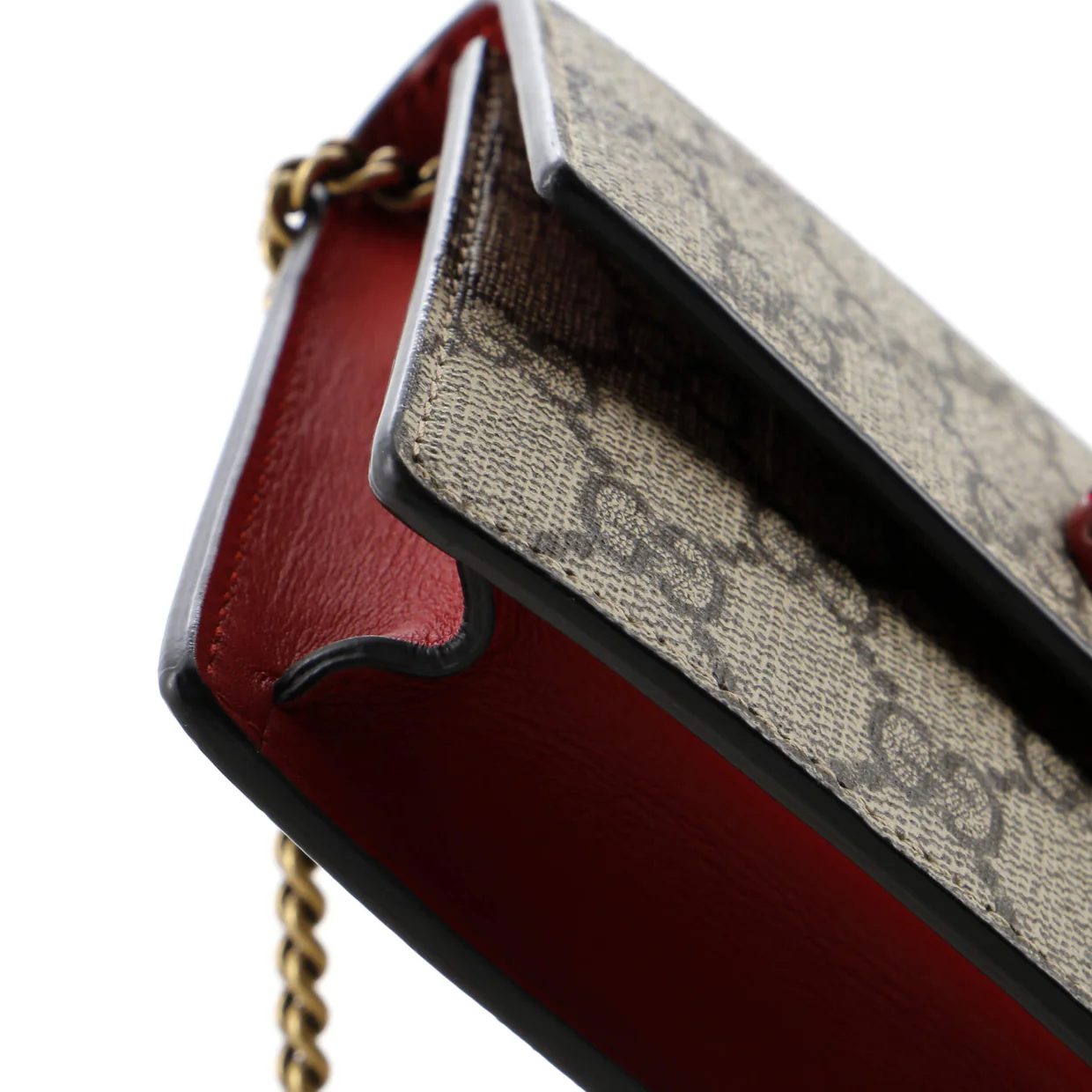 Cherries Wallet on Chain GG Coated Canvas Mini - Deep Luxury